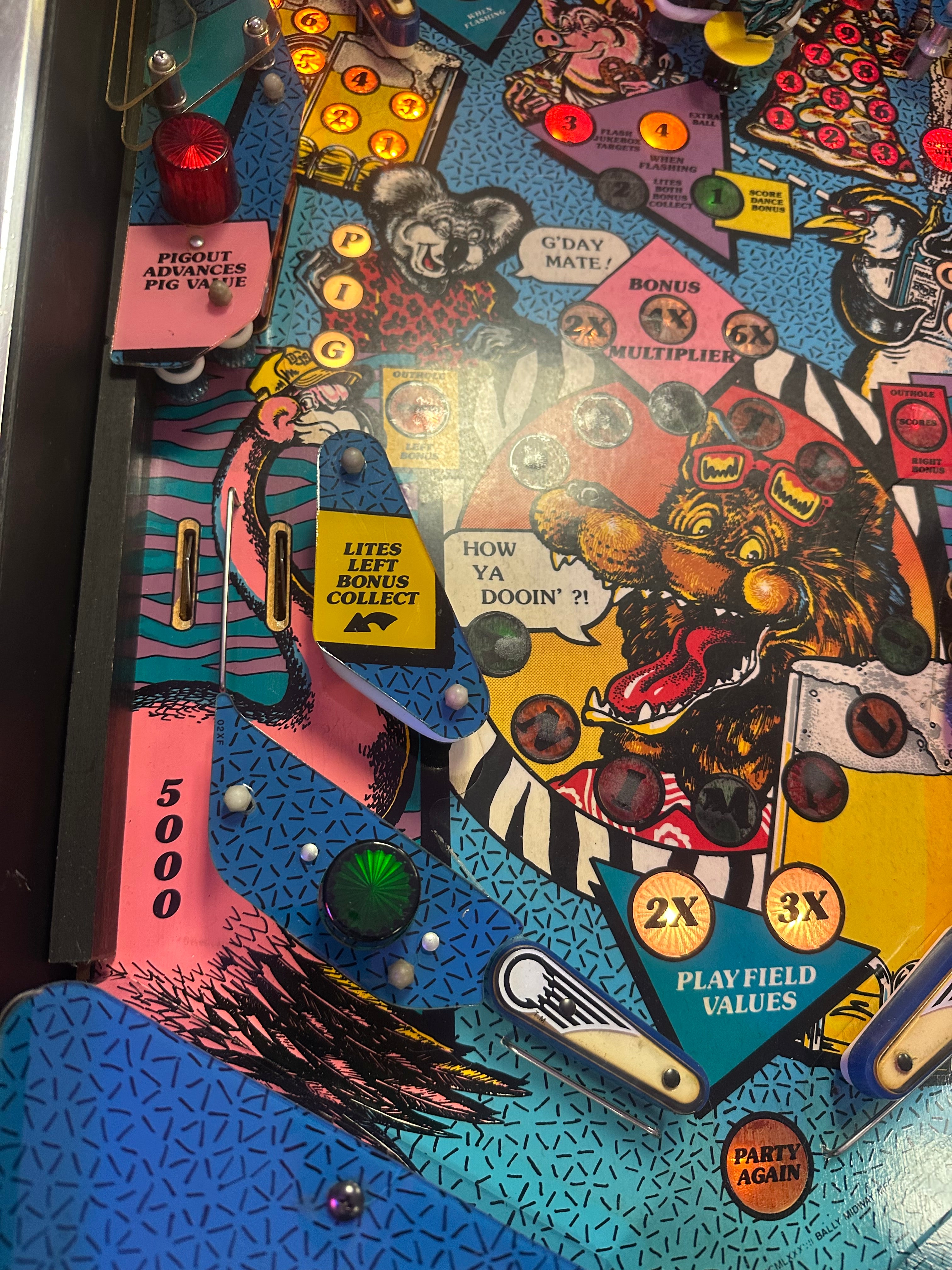 Bally Party Animal Pinball Machine