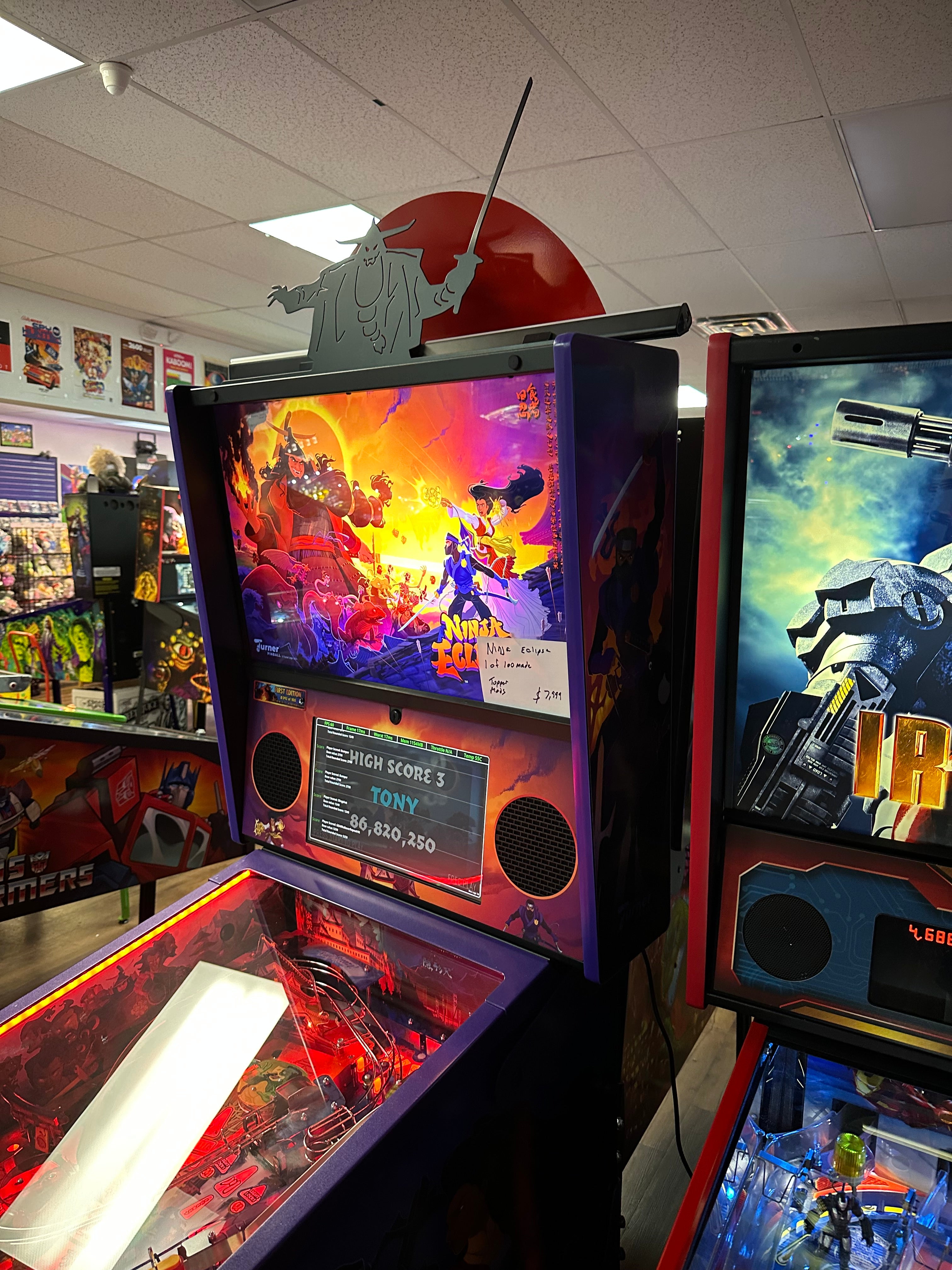Turner Pinball LOADED Ninja Eclipse Pinball Machine