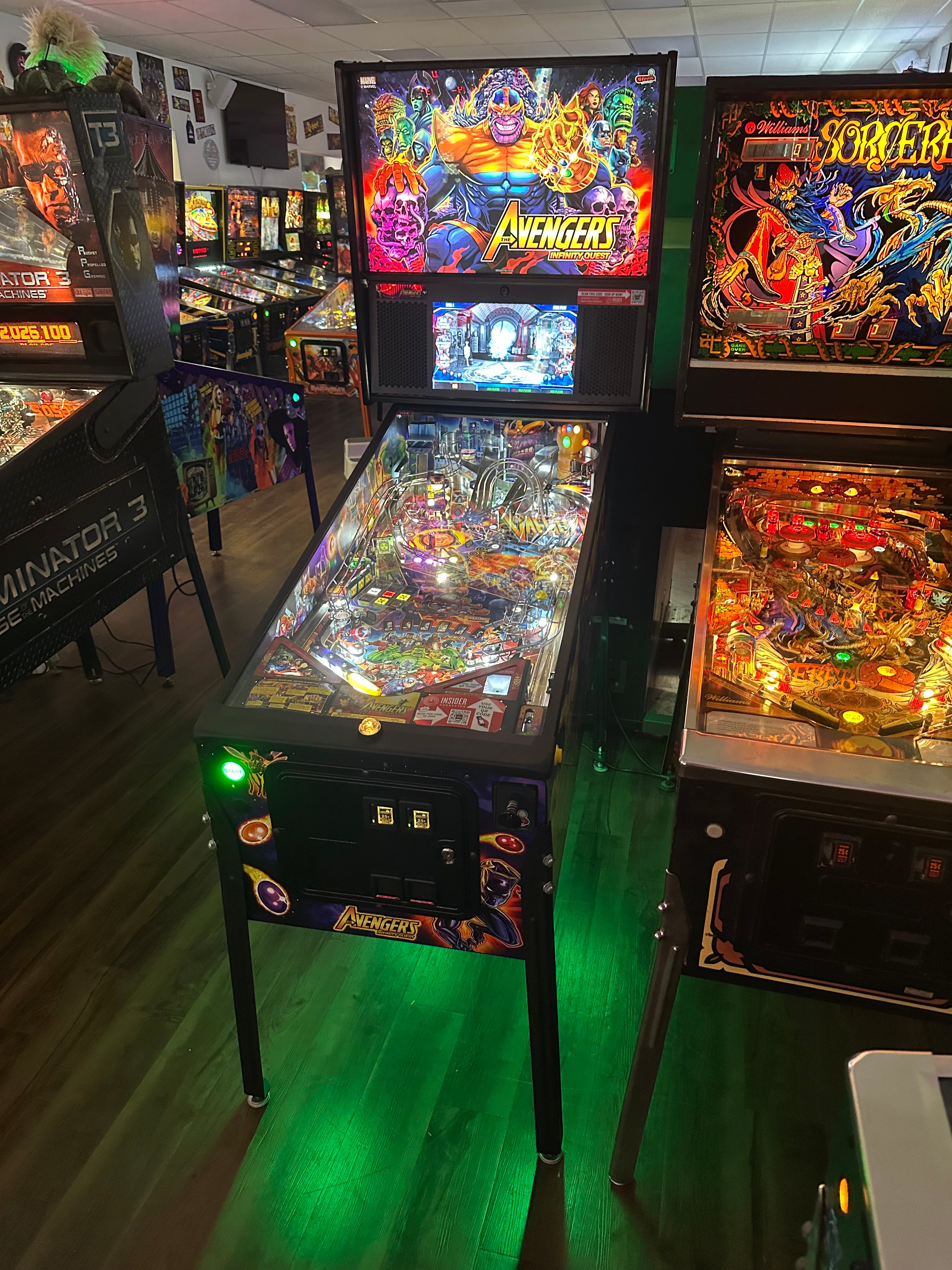 Stern Pinball Avengers Infinity Quest Premium Pinball Machine