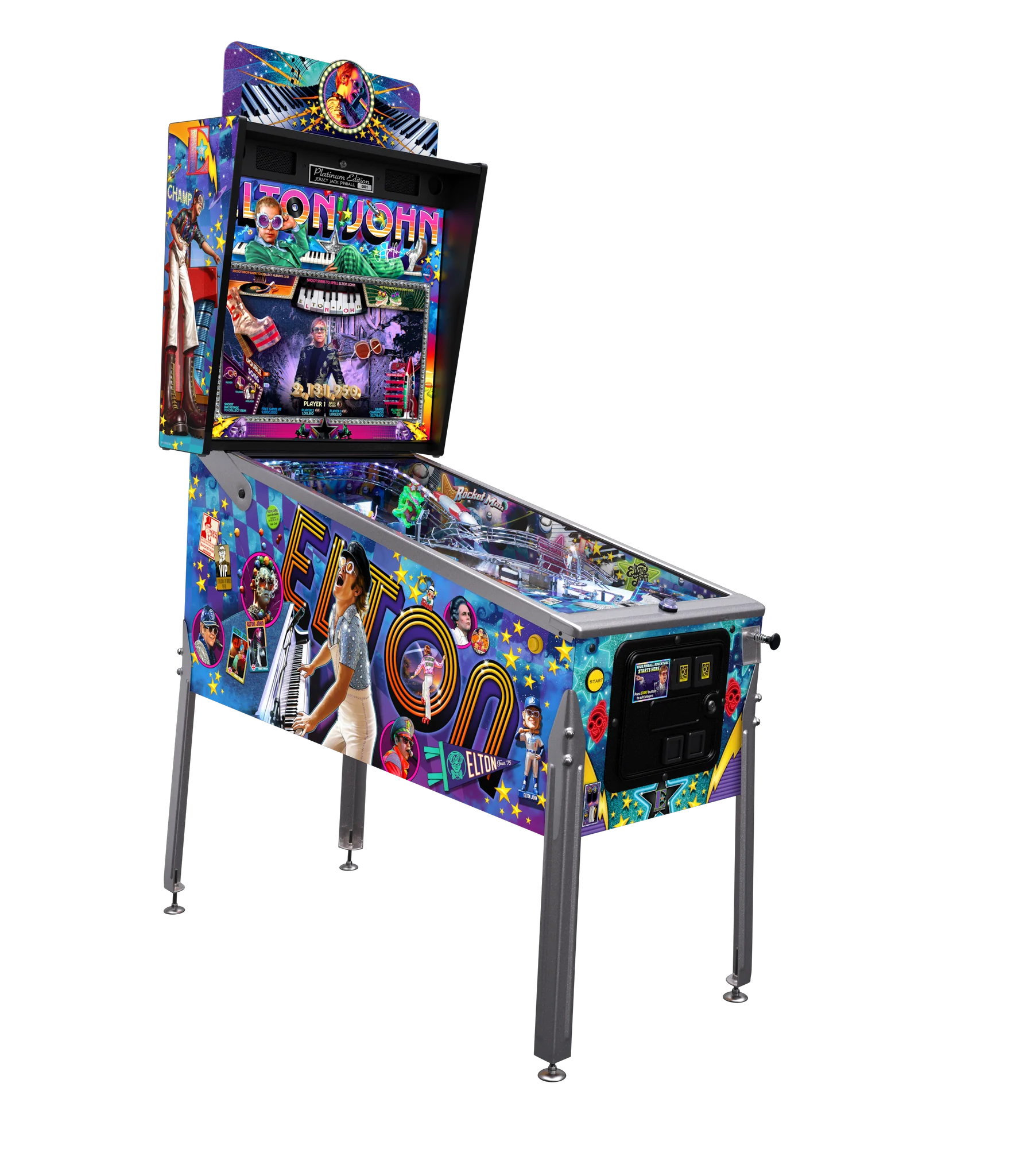 JJP Elton John Platinum Edition Pinball Machine