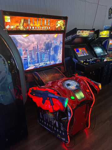 Image of Raw Thrills Aliens Armageddon Arcade Game