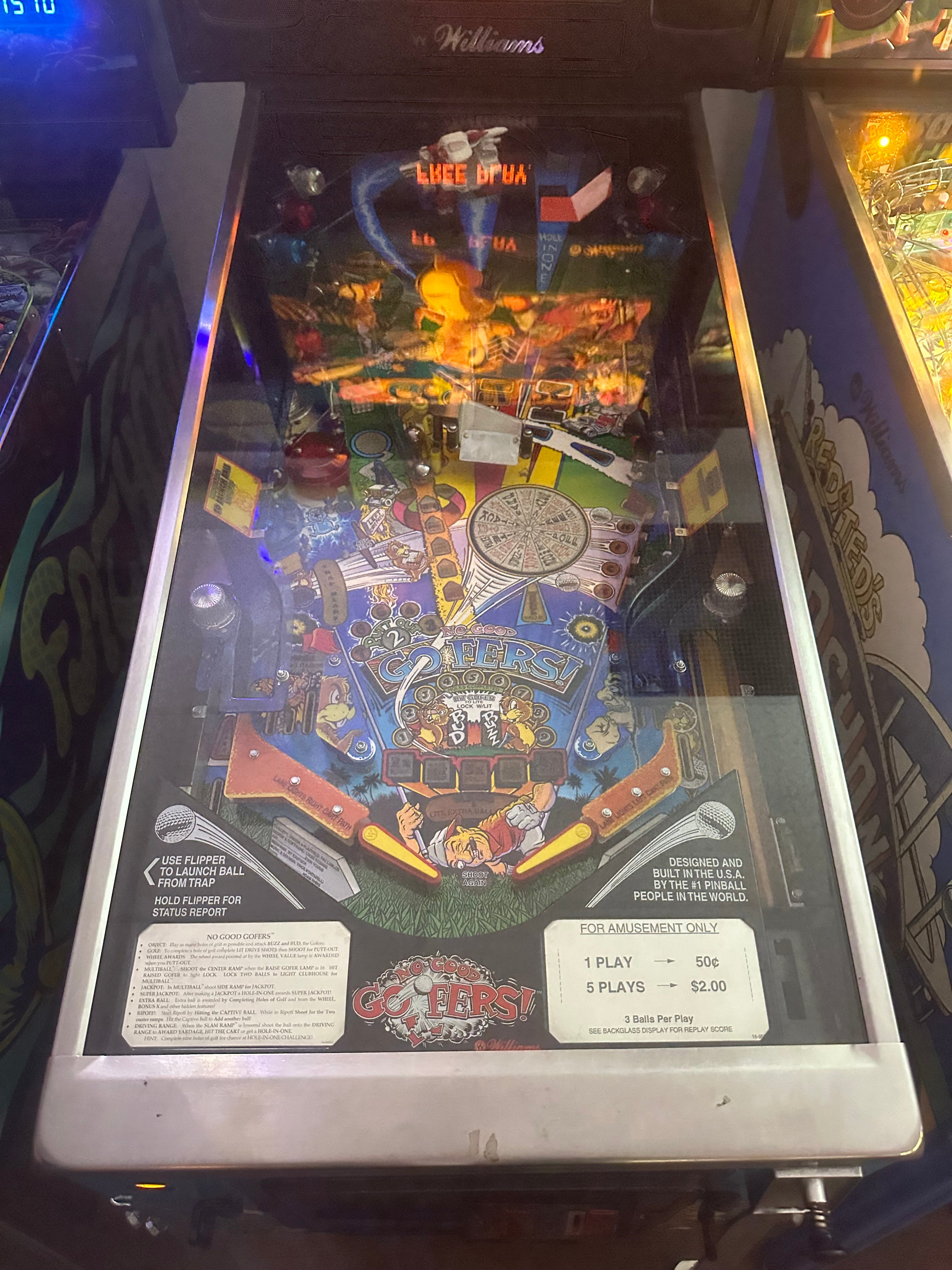 Williams No Good Gophers Pinball Machine