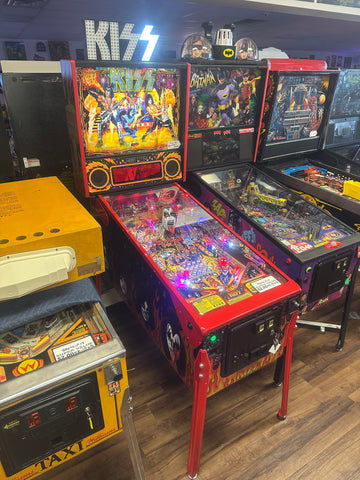 Image of Stern Pinball KISS Limited Edition Pinball Machine with Stern Topper