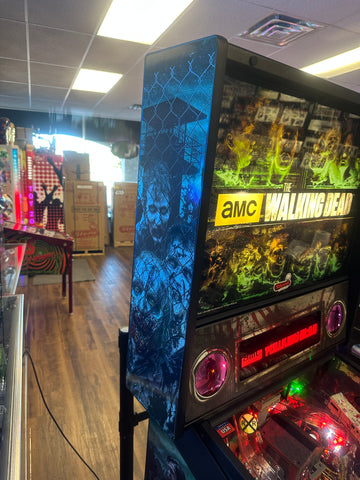 Image of Stern Pinball LOADED The Walking Dead Premium Pinball Machine with Stern Topper