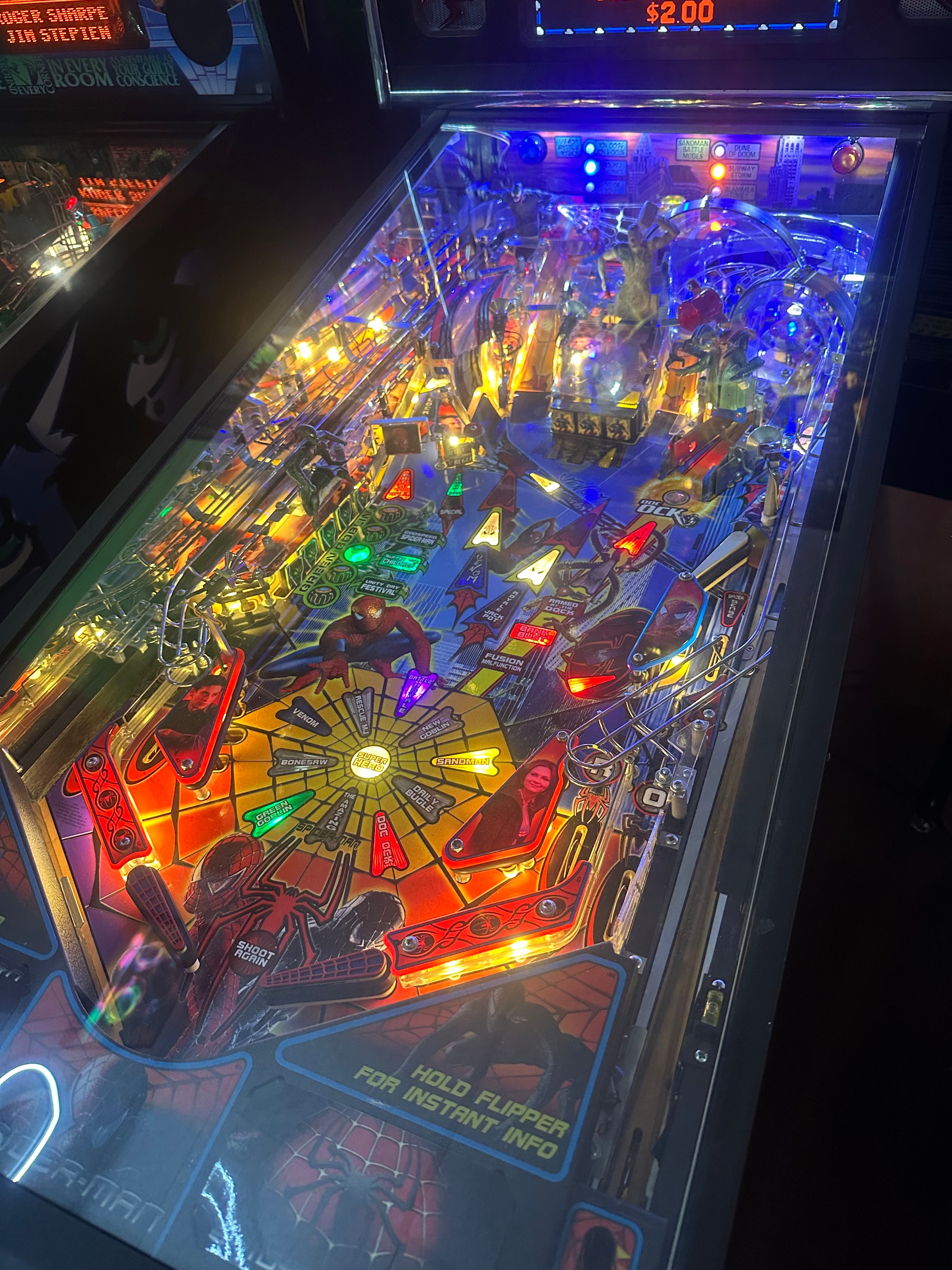 Stern Pinball LOADED Spider-Man Pinball Machine