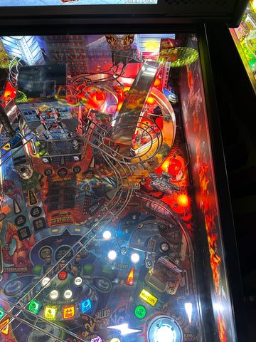 Image of Stern Pinball LOADED Godzilla Pro Pinball Machine with Stern Topper