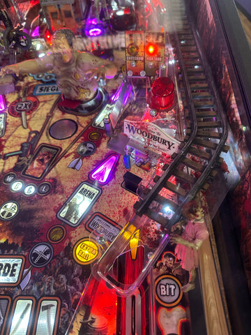 Image of Stern Pinball LOADED The Walking Dead Premium Pinball Machine with Stern Topper