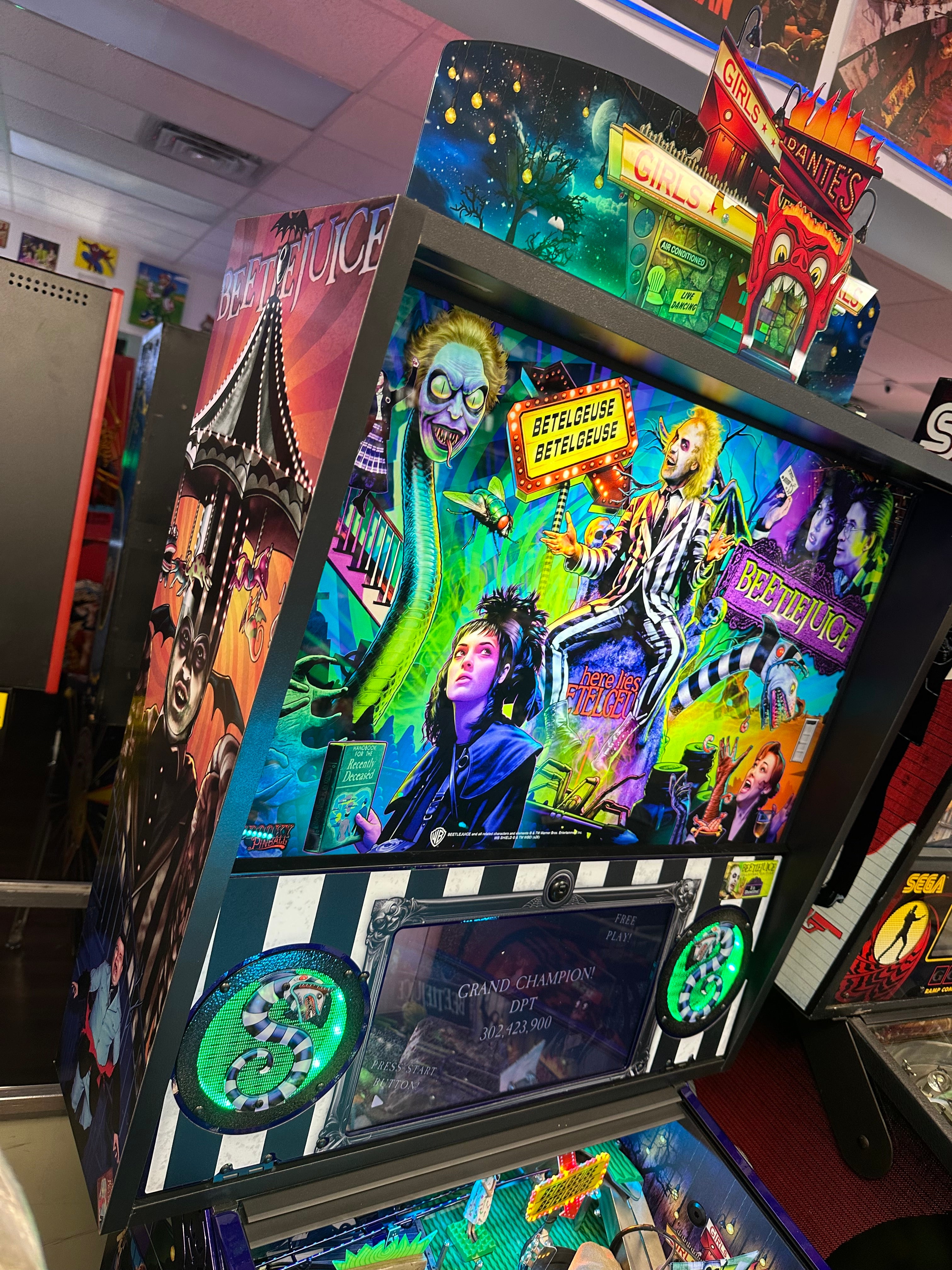 Spooky Pinball Beetlejuice Pinball Machine IN STOCK