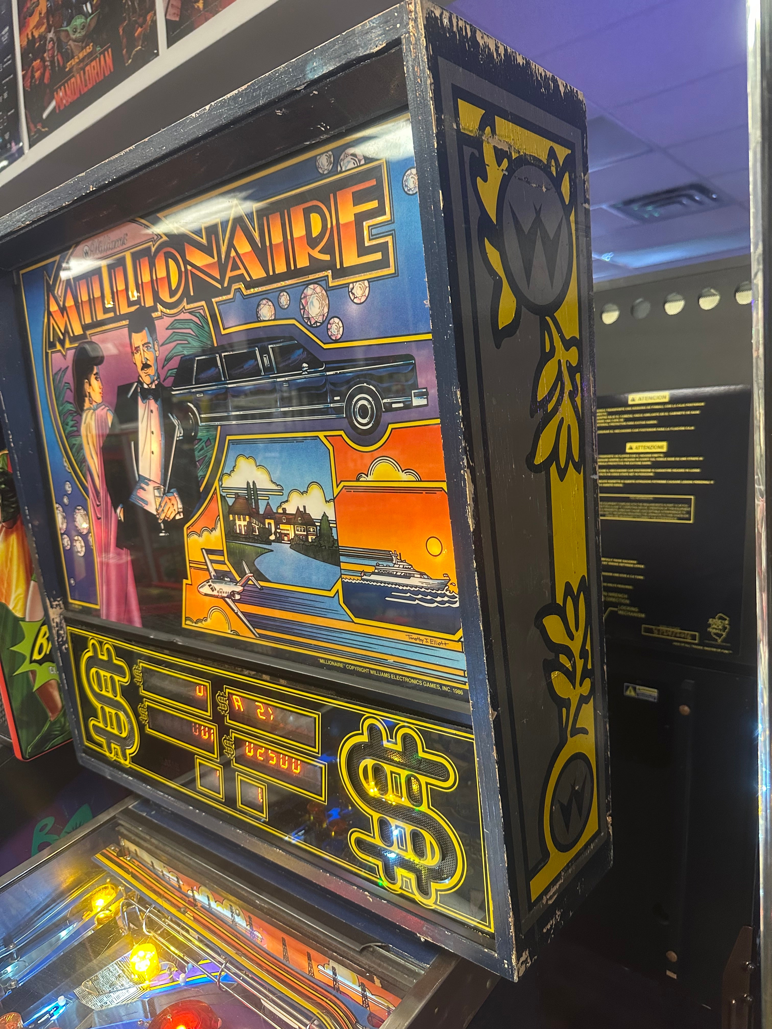 Williams Millionaire Pinball Machine