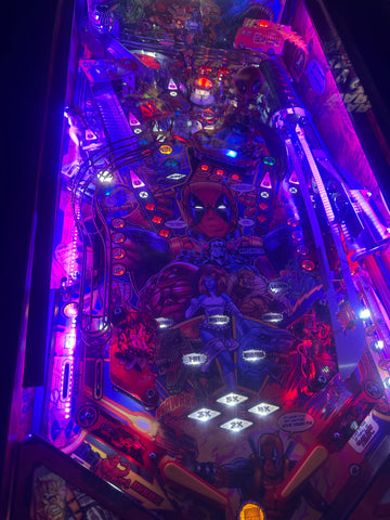 Image of Stern Pinball LOADED Deadpool Premium Pinball Machine