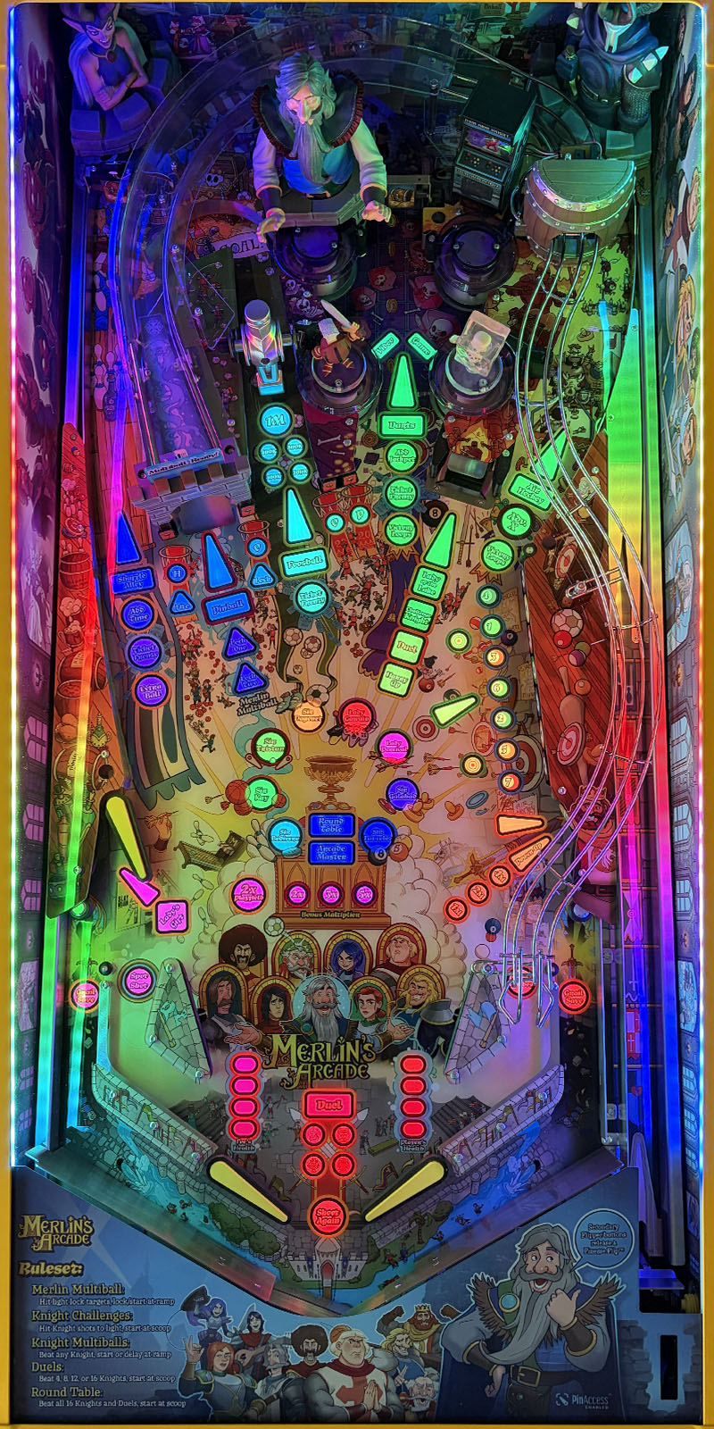 Turner Pinball Merlin's Arcade Pinball Machine - Legendary Edition
