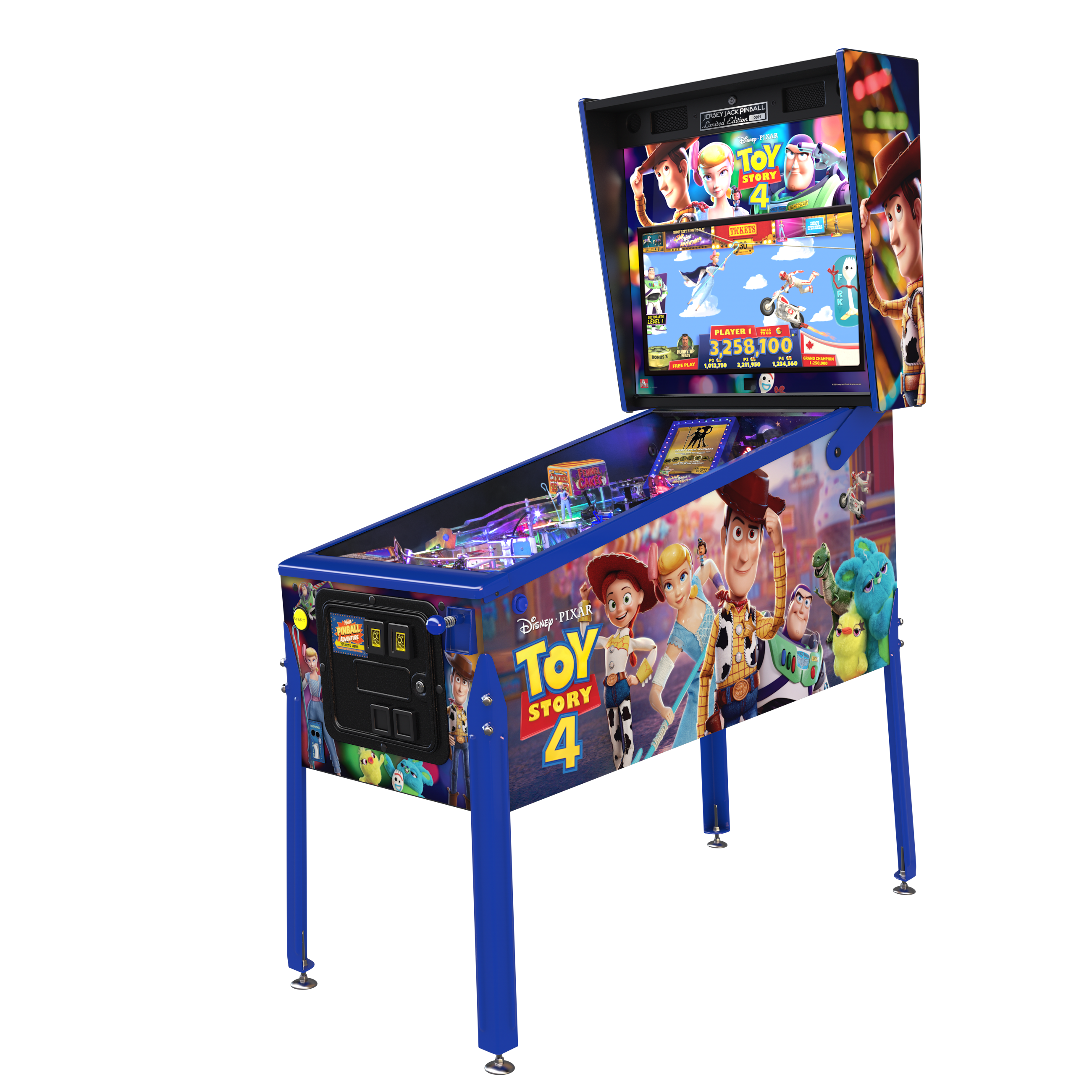 JJP Toy Story 4 Limited Edition Pinball Machine FREE SHIPPING