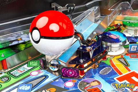 Image of Stern Pinball Pokémon Limited Edition Pinball Machine with Stern Magikarp Topper READY TO SHIP