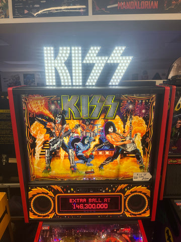 Image of Stern Pinball KISS Limited Edition Pinball Machine with Stern Topper
