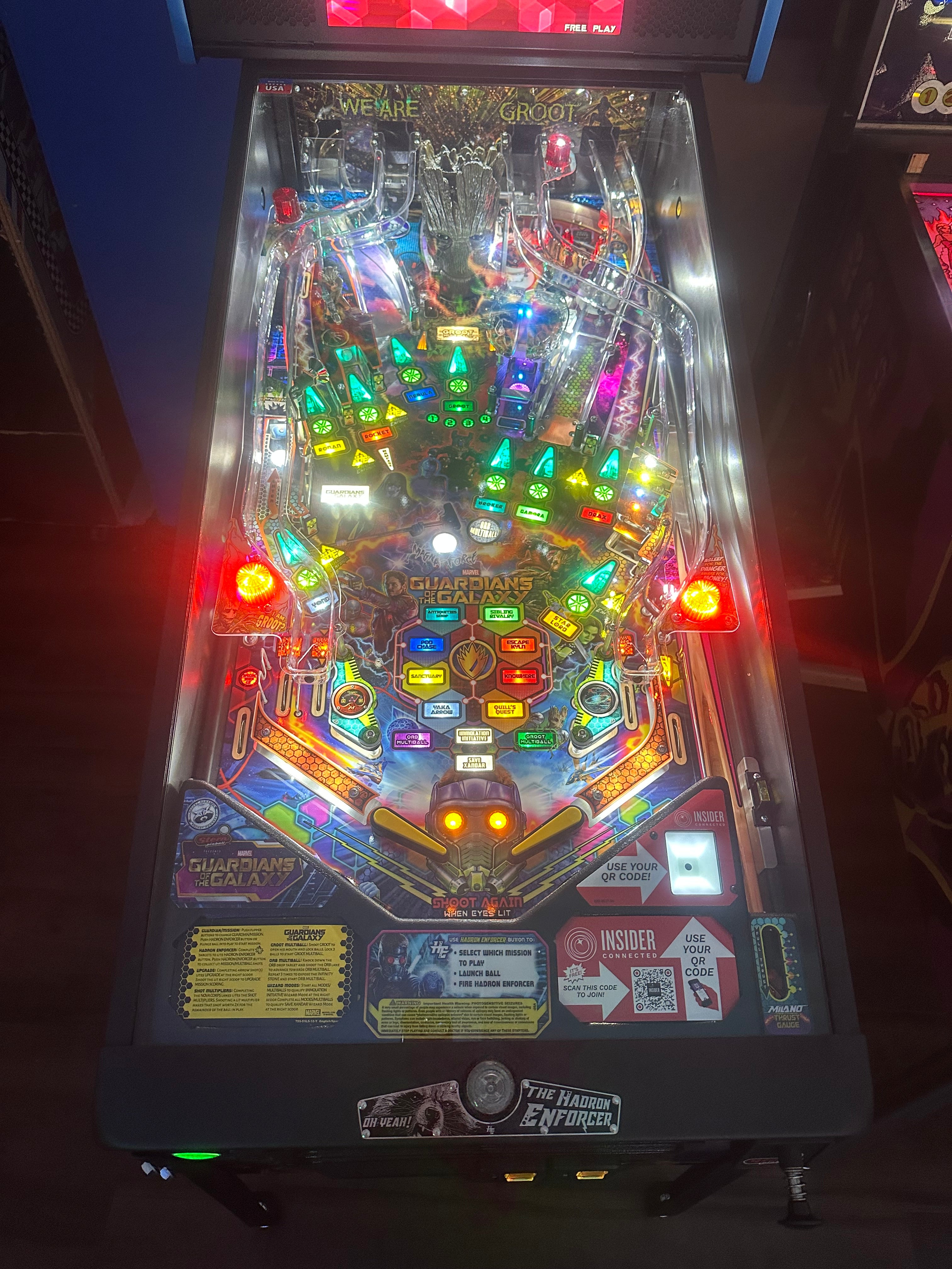 Stern Pinball Guardians of the Galaxy Pro Pinball Machine