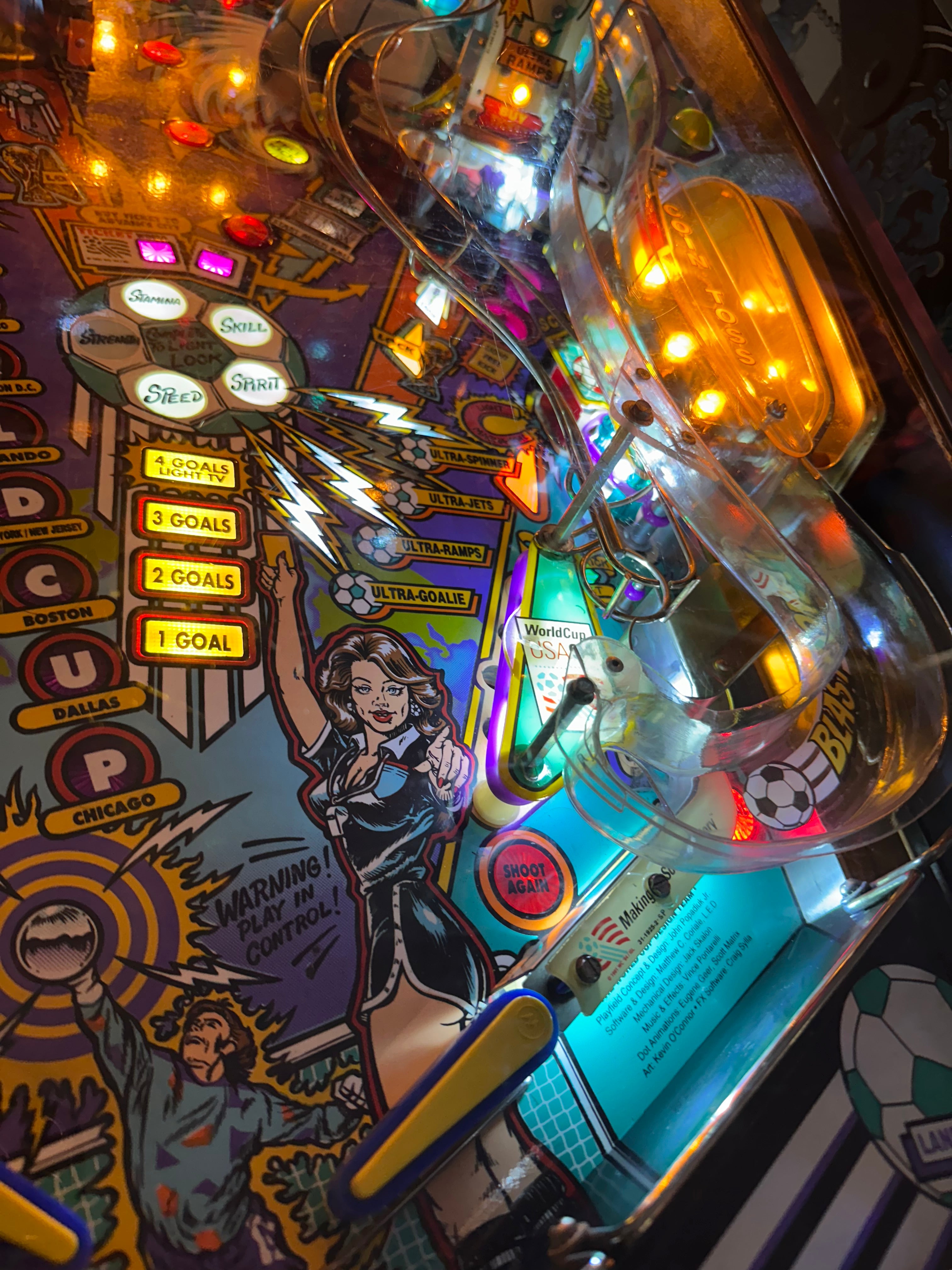 Bally World Cup Soccer Pinball Machine