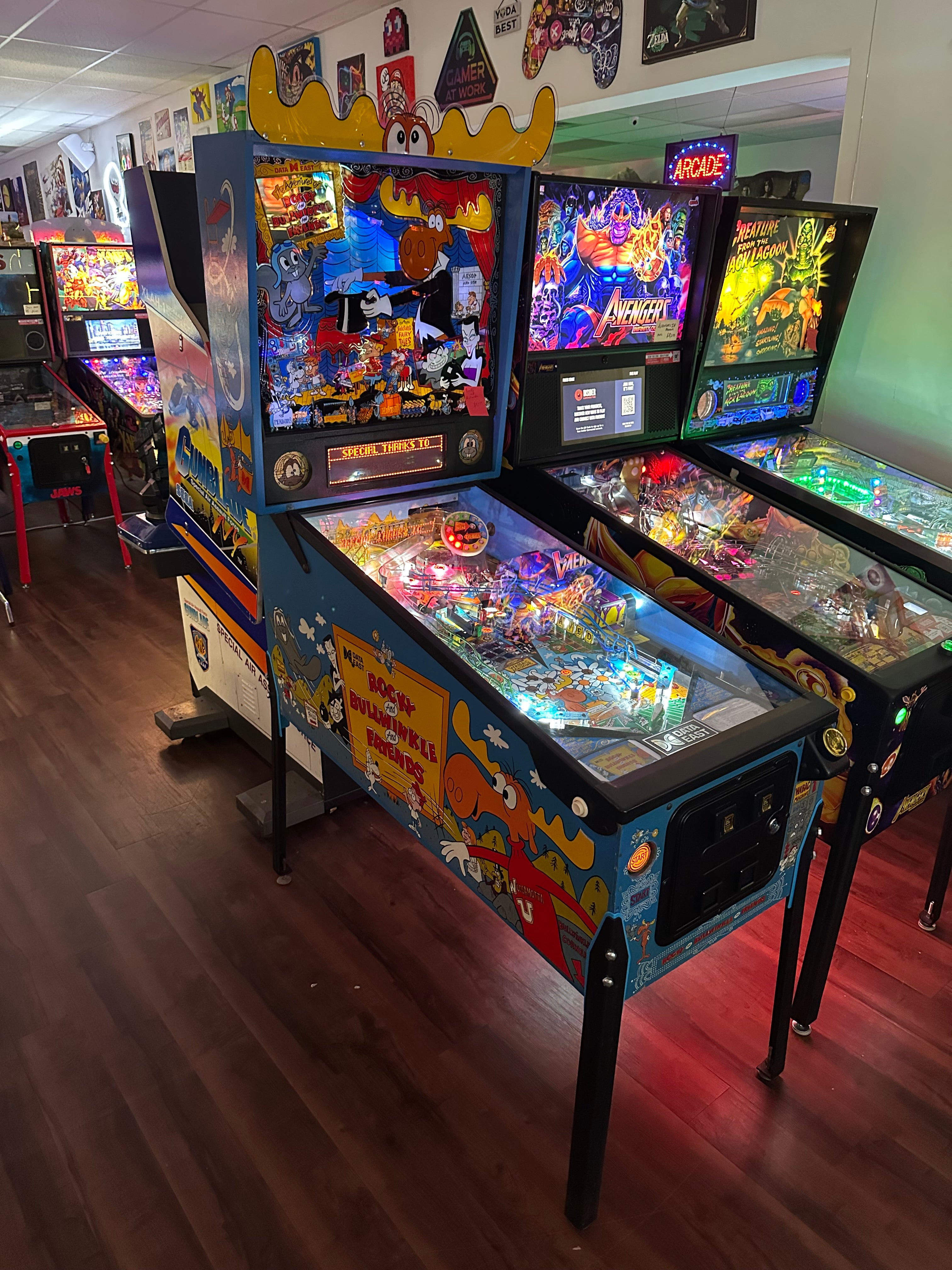 Data East The Adventures of Rocky and Bullwinkle and Friends Pinball Machine