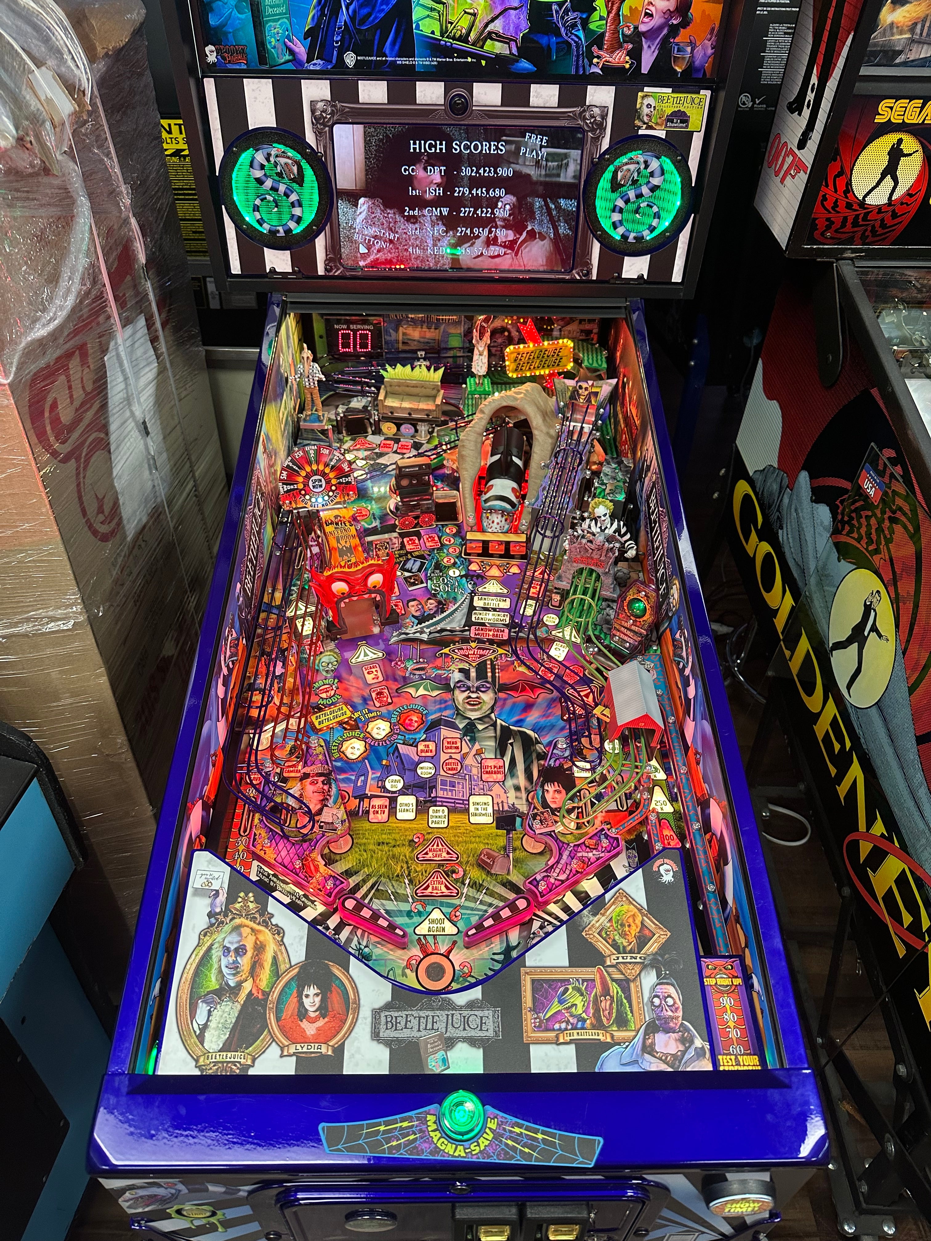 Spooky Pinball Beetlejuice Pinball Machine IN STOCK