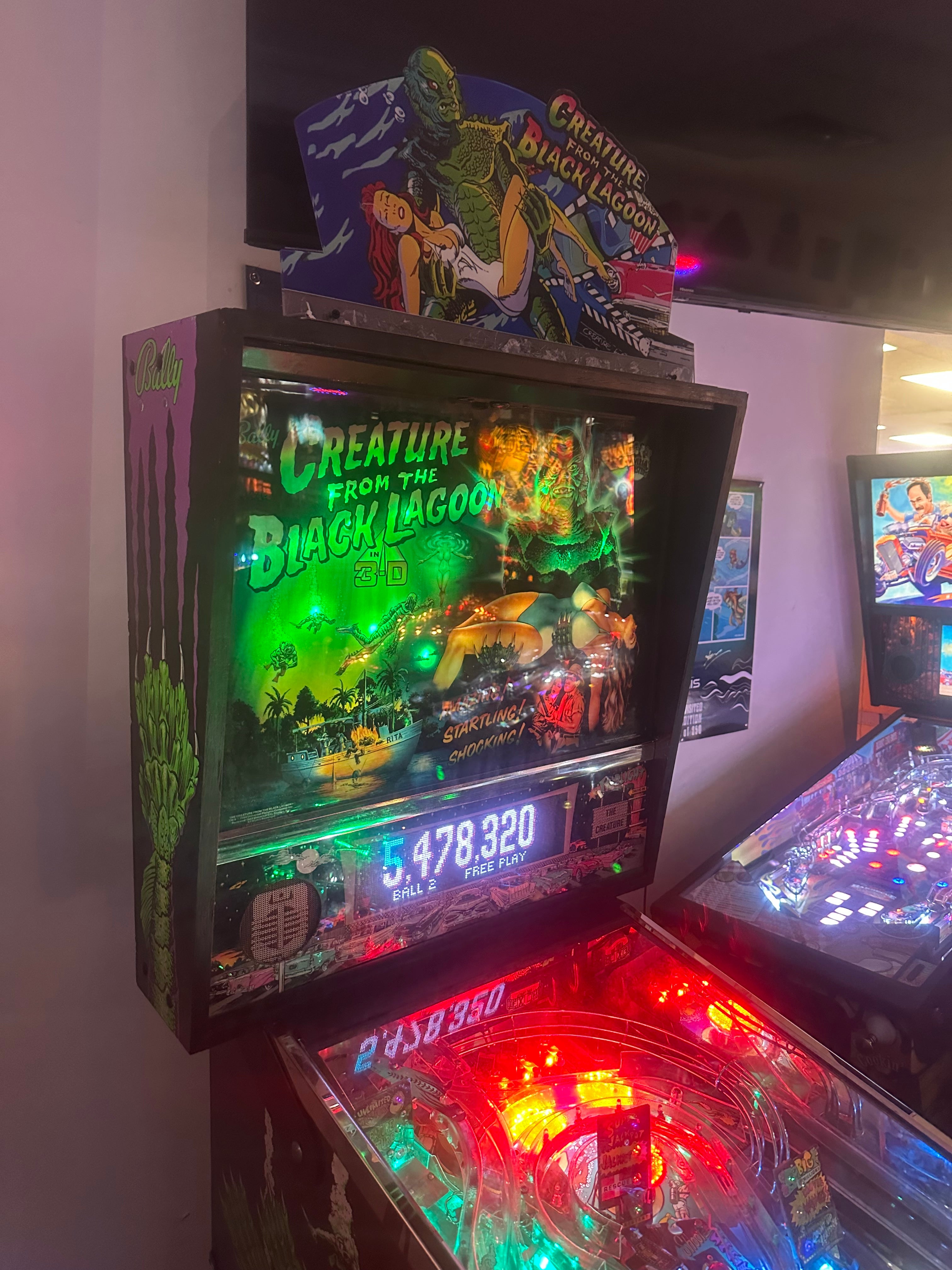 Bally LOADED Creature from the Black Lagoon Pinball Machine