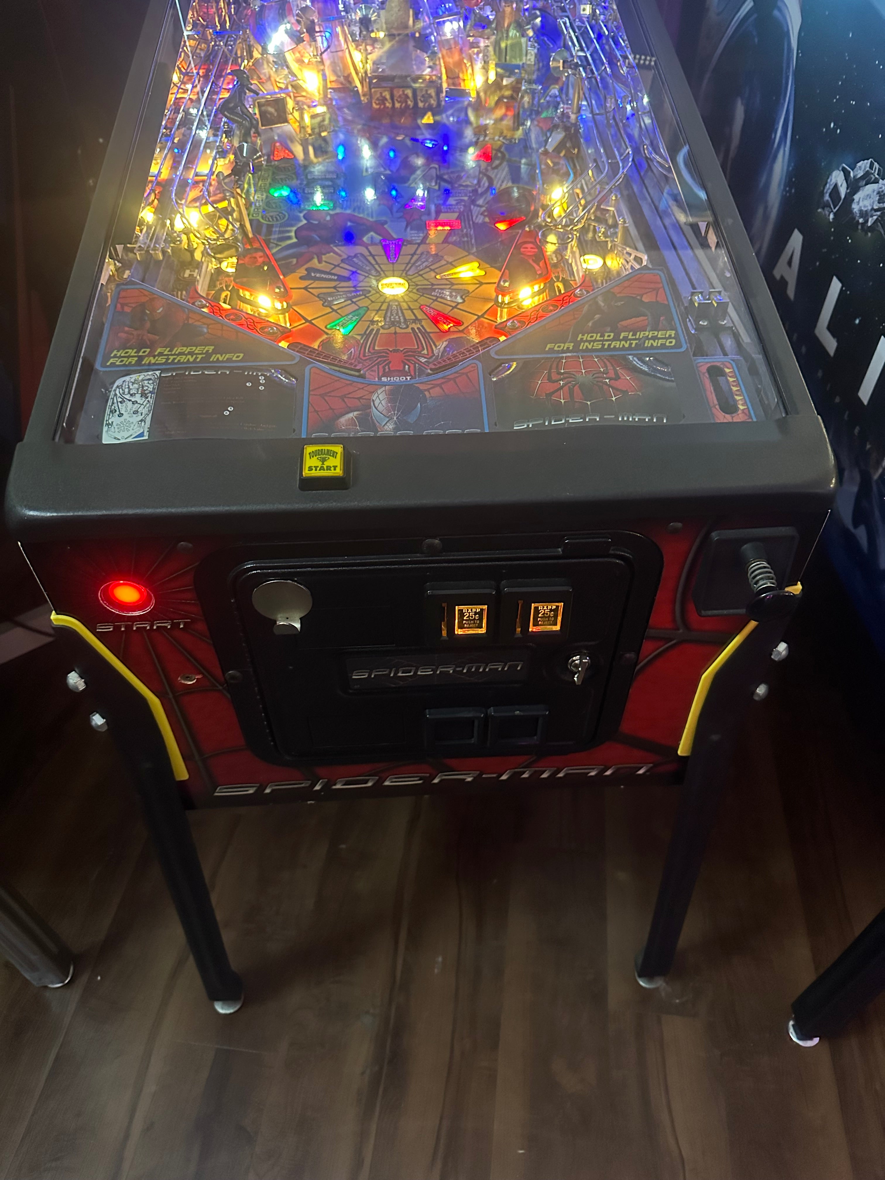 Stern Pinball LOADED Spider-Man Pinball Machine