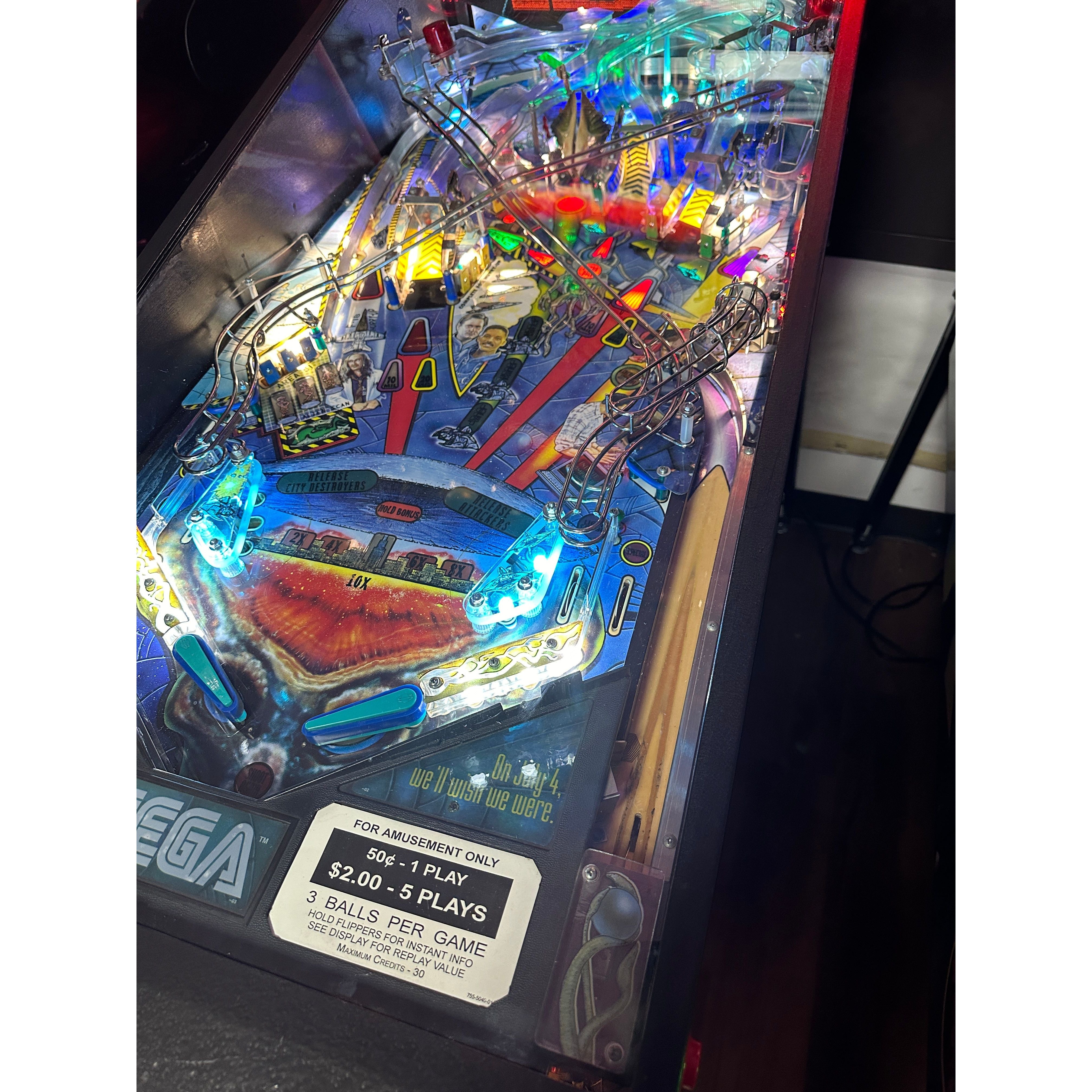 SEGA Independence Day Pinball Machine