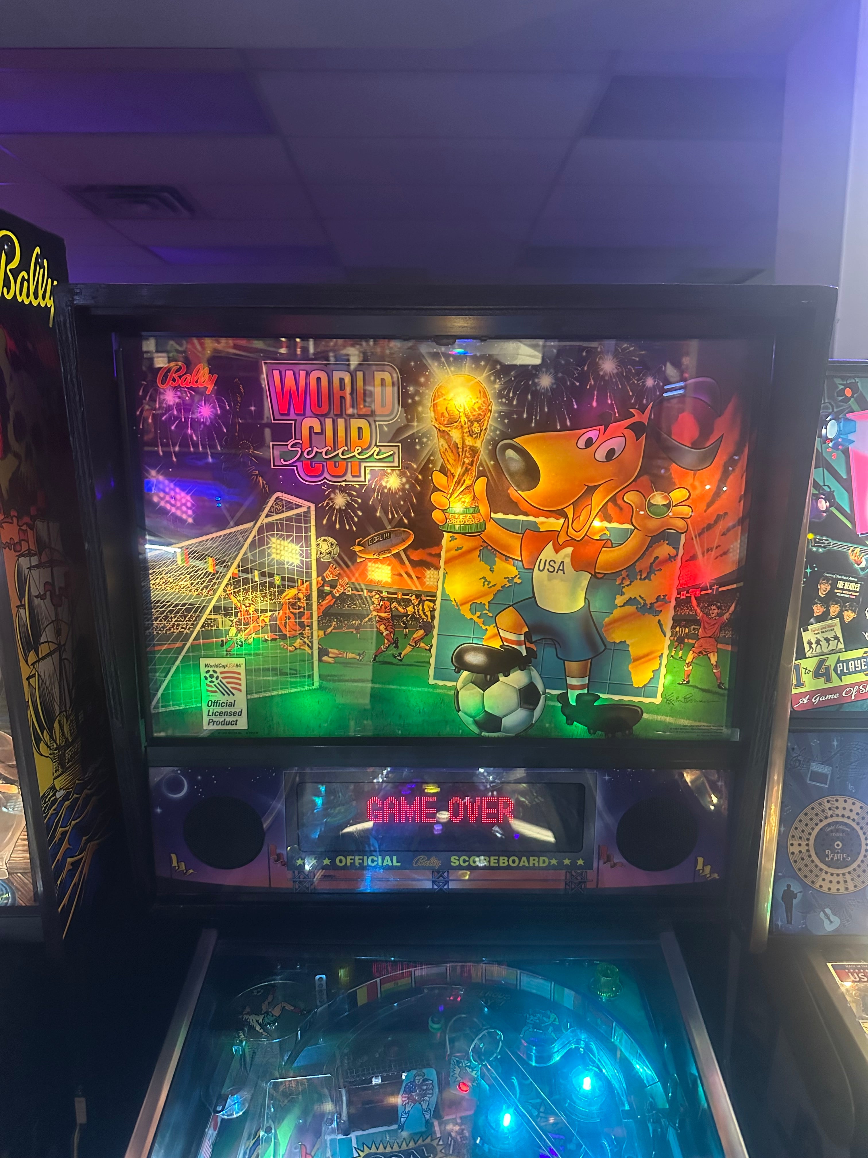 Bally World Cup Soccer Pinball Machine