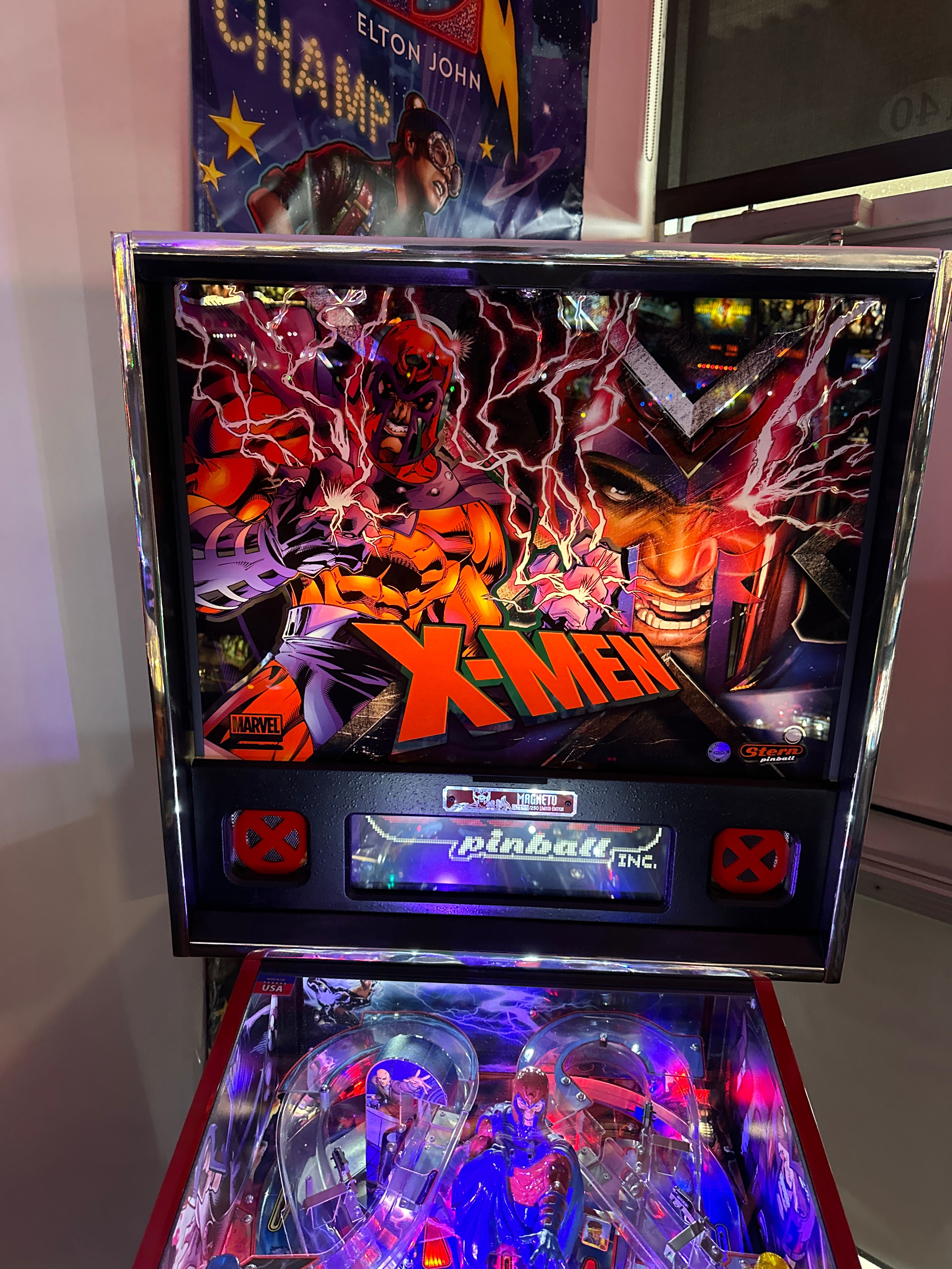 Stern Pinball LOADED X-Men Limited Magneto Edition Pinball Machine