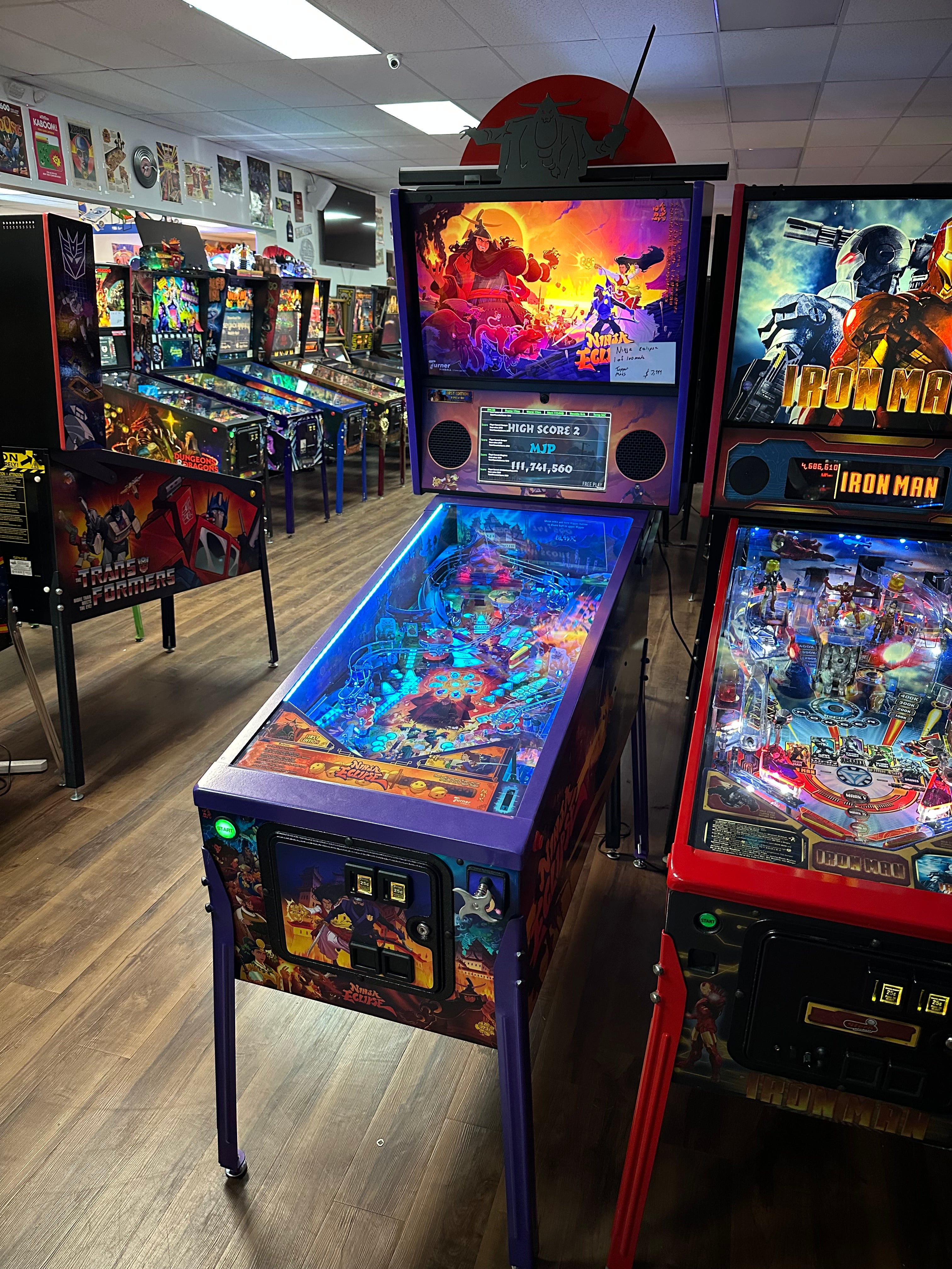 Turner Pinball LOADED Ninja Eclipse Pinball Machine