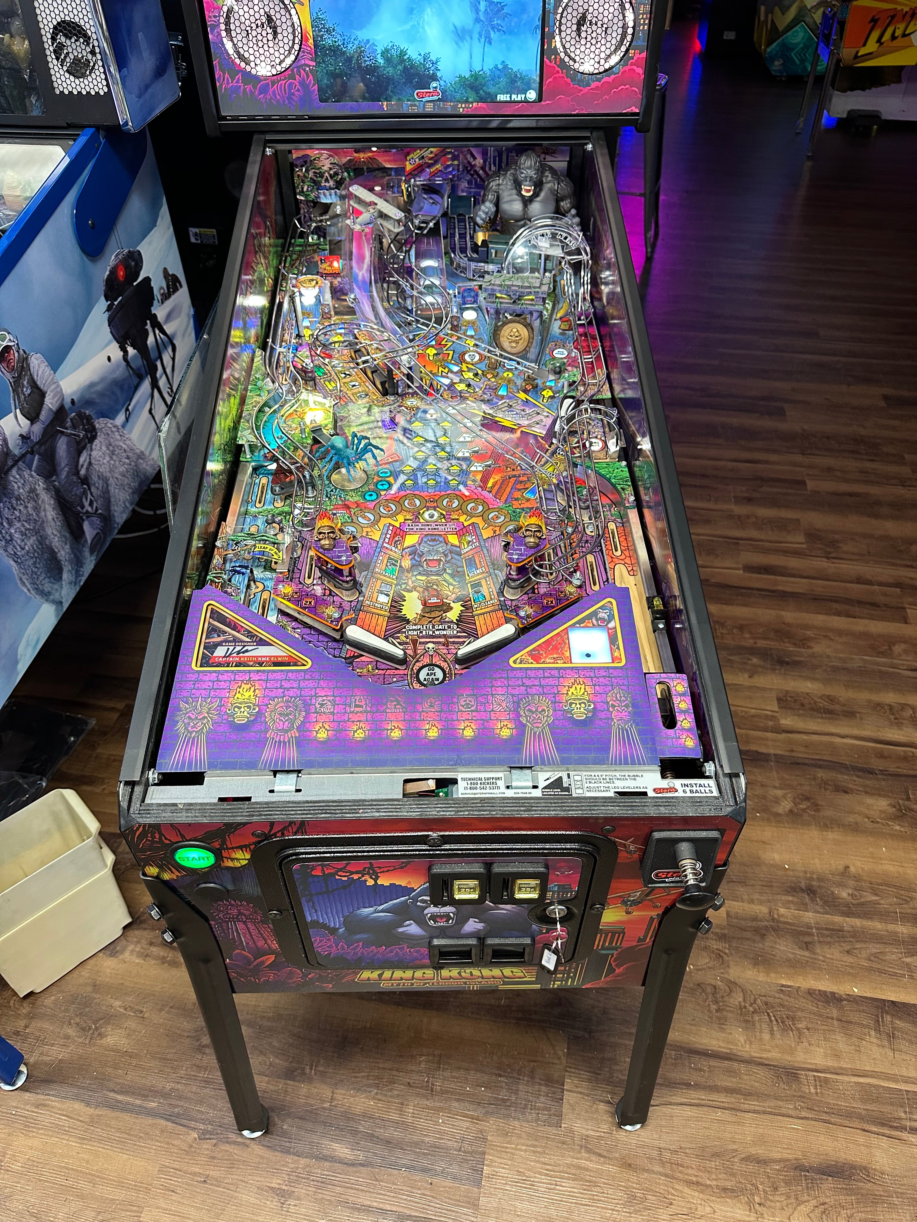 Stern Pinball LOADED King Kong: Myth of Terror Island Limited Edition Pinball Machine