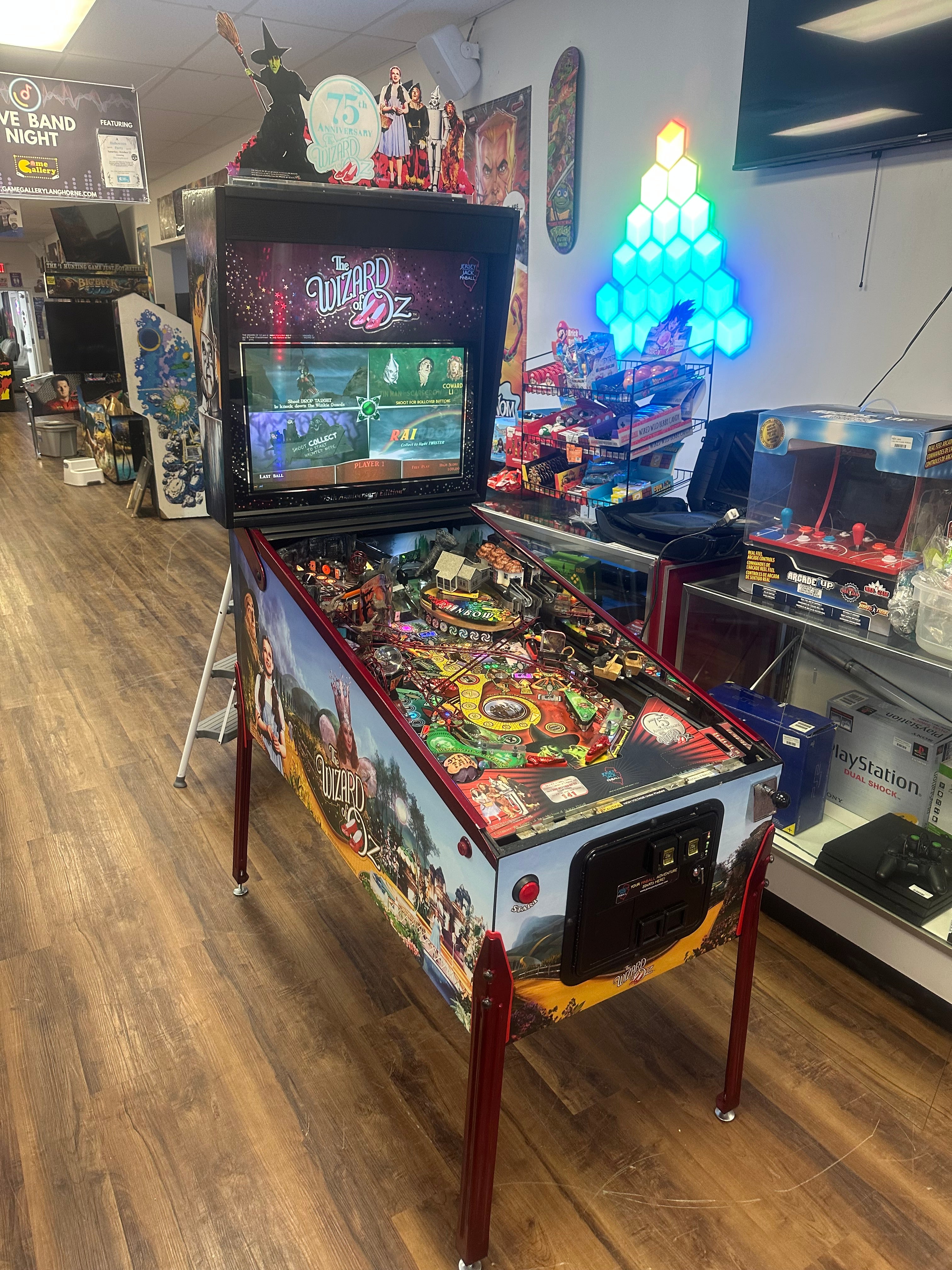 JJP Wizard of Oz 75th Anniversary Ruby Red Edition Pinball Machine