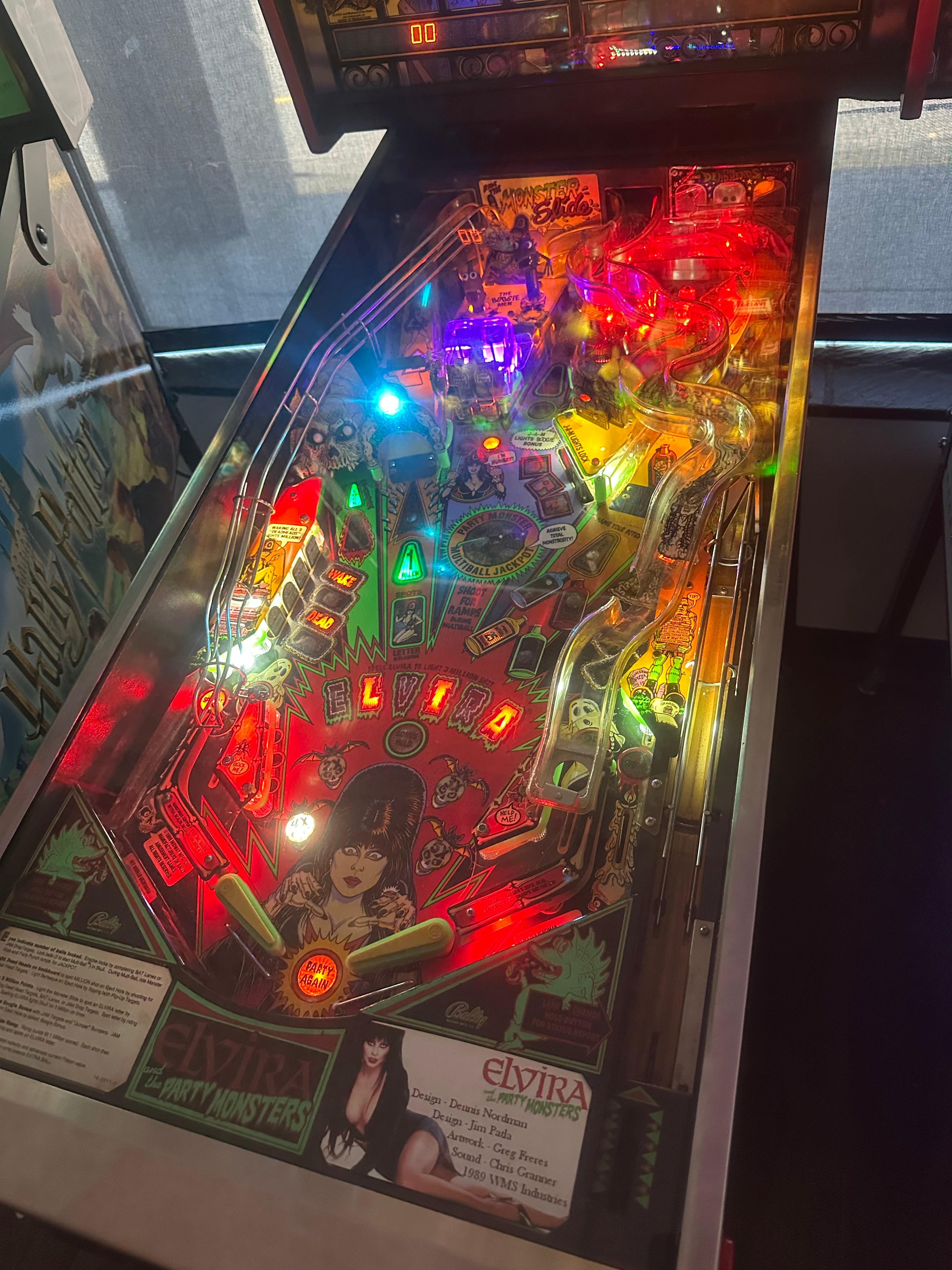 Bally Elvira and the Party Monsters Pinball Machine