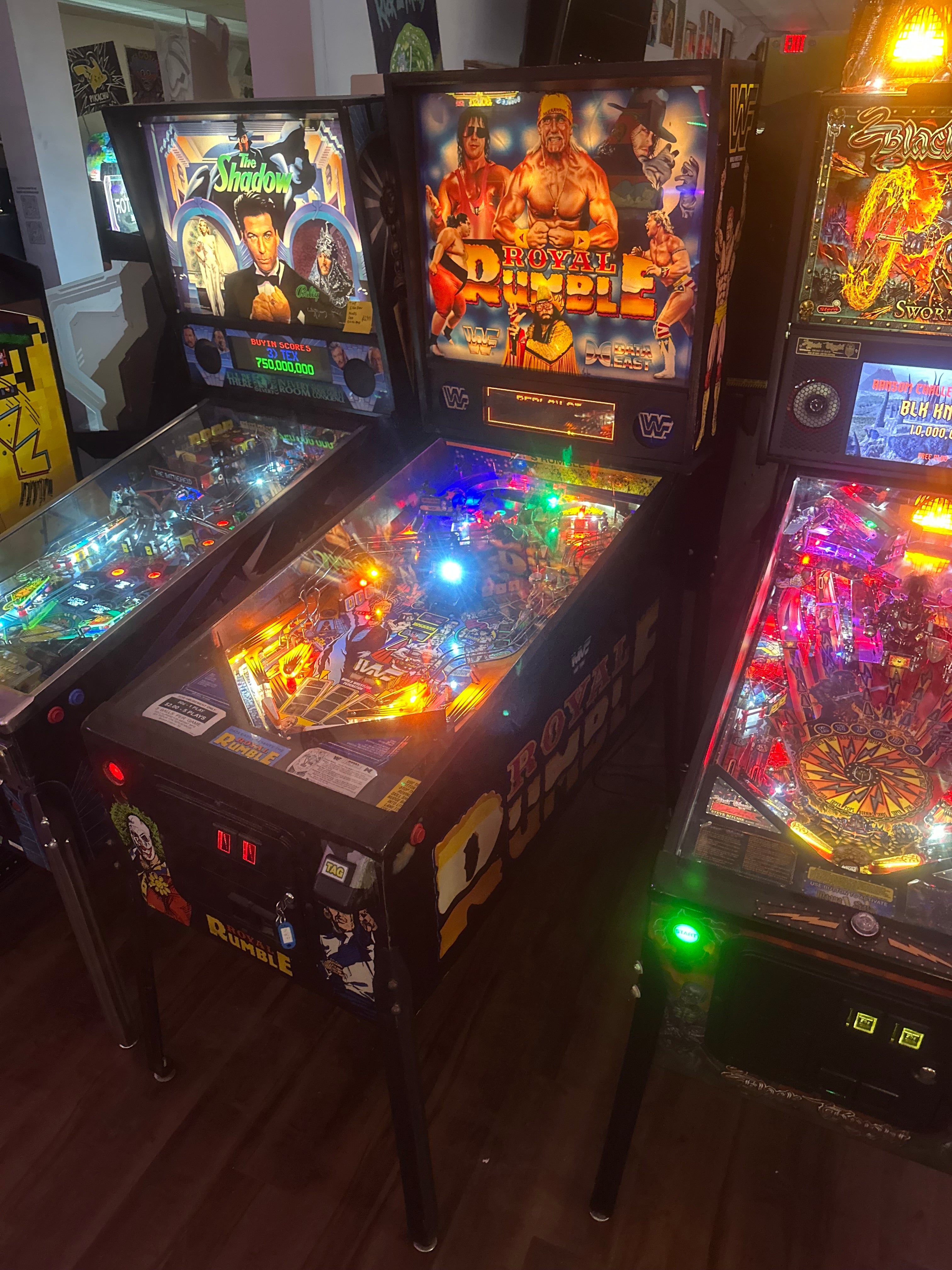 Data East Royal Rumble WWF Pinball Machine