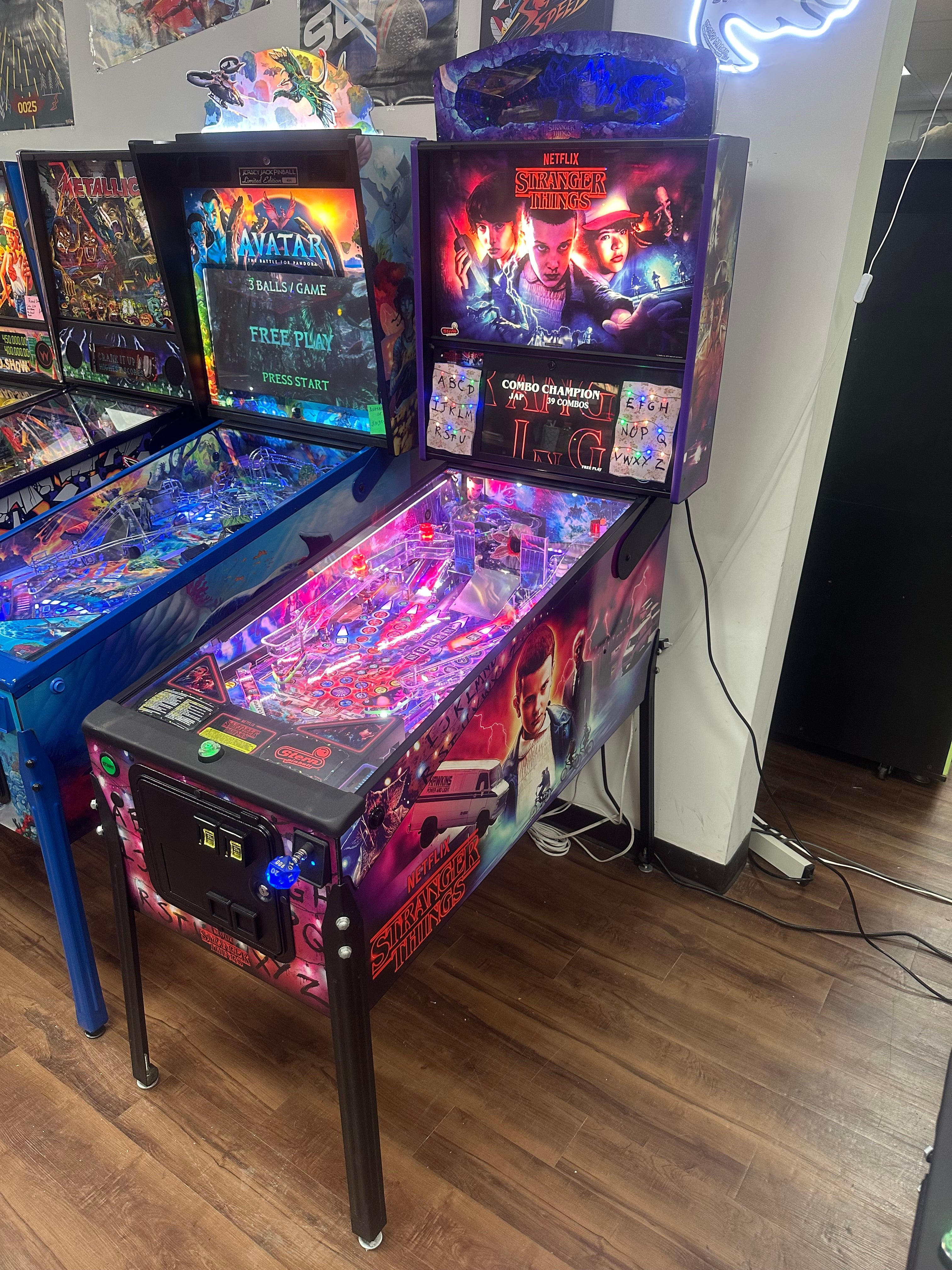 Stern Pinball LOADED Stranger Things Pro Pinball Machine