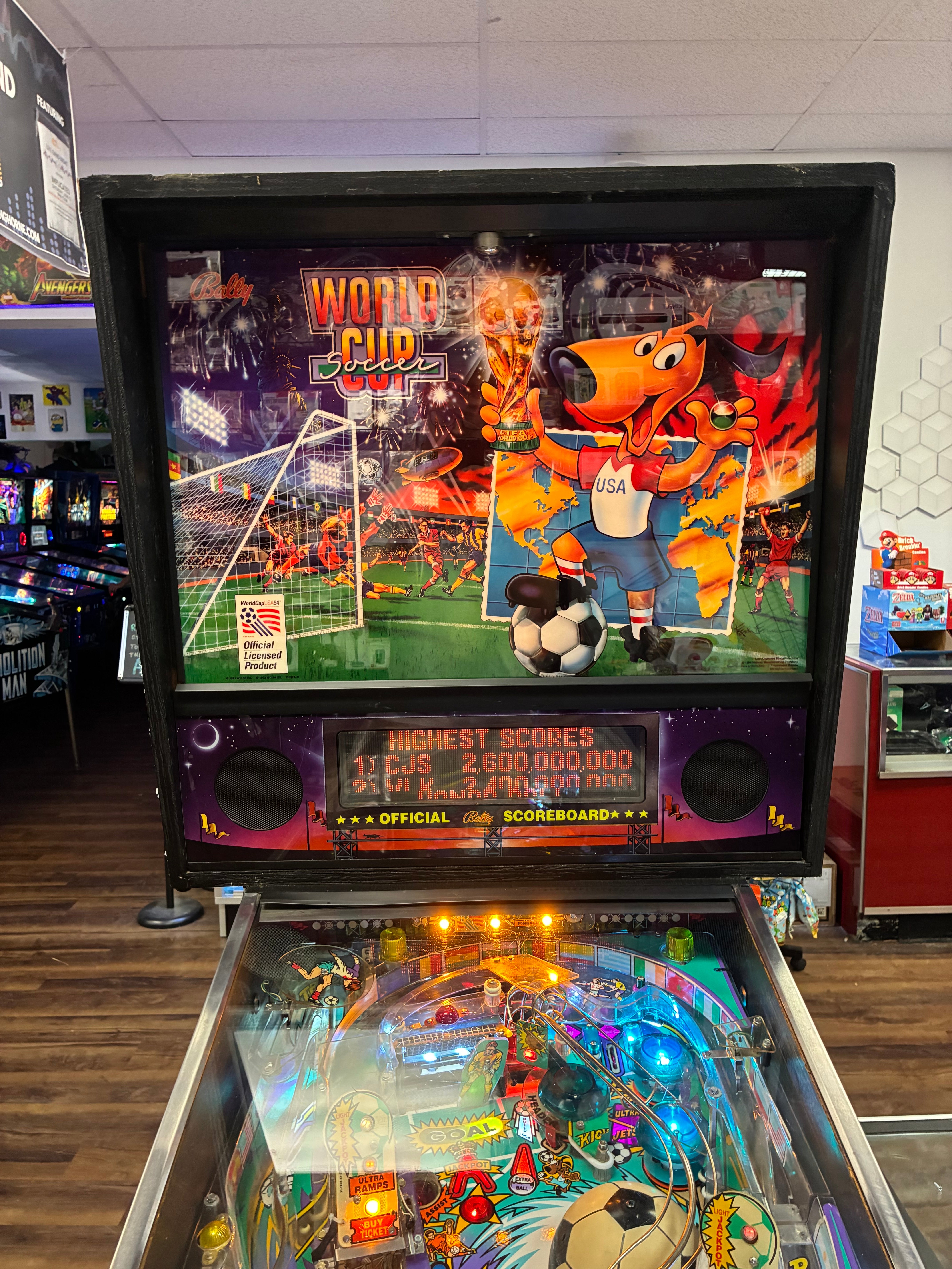 Bally World Cup Soccer Pinball Machine