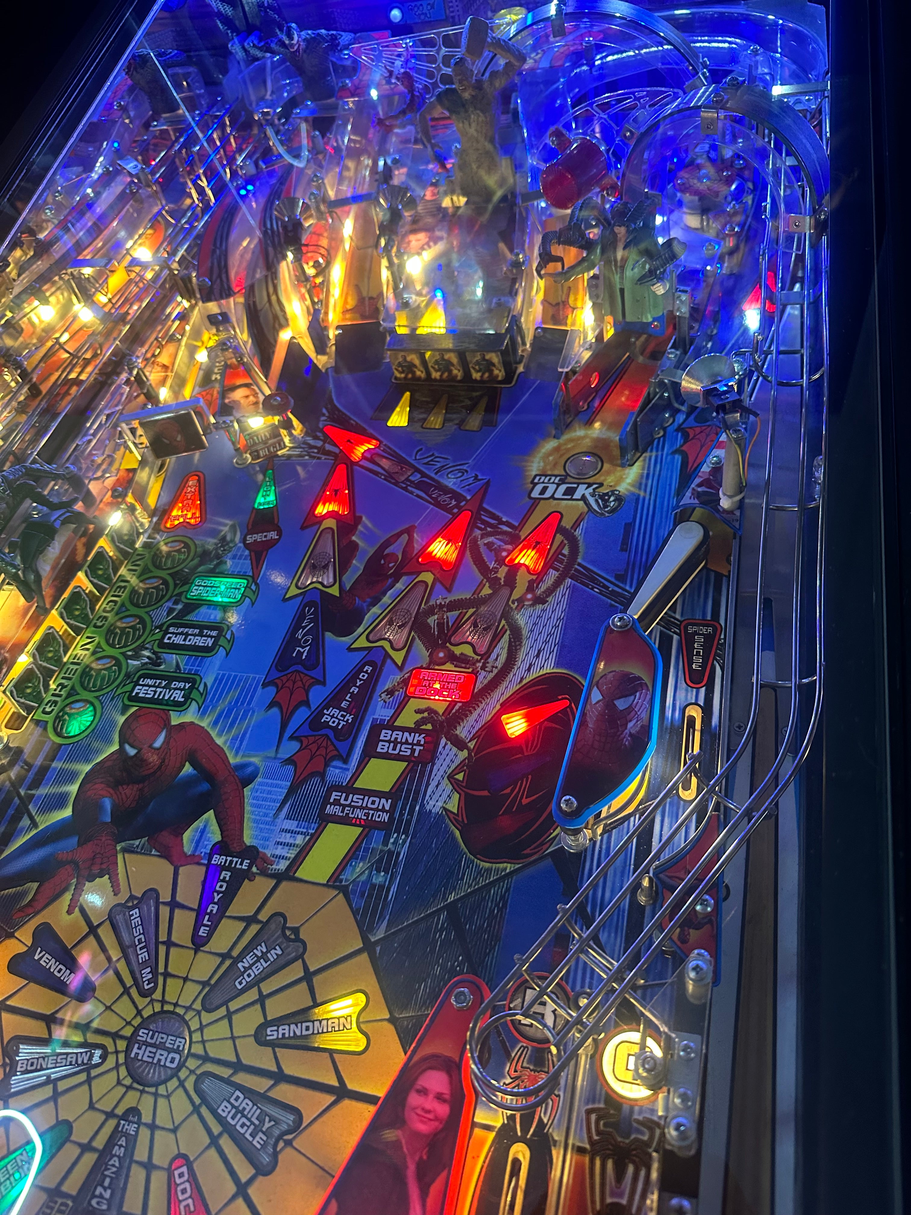 Stern Pinball LOADED Spider-Man Pinball Machine