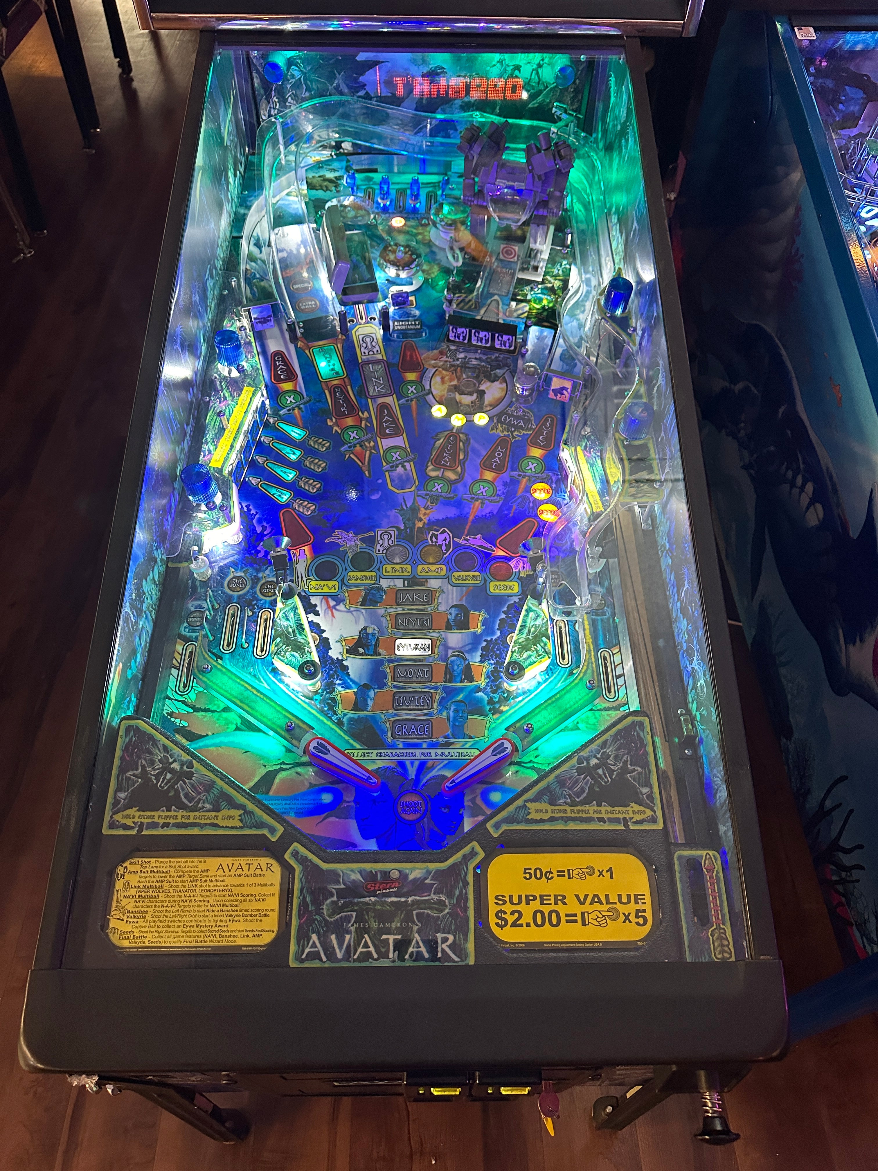 Stern Pinball Avatar Pinball Machine