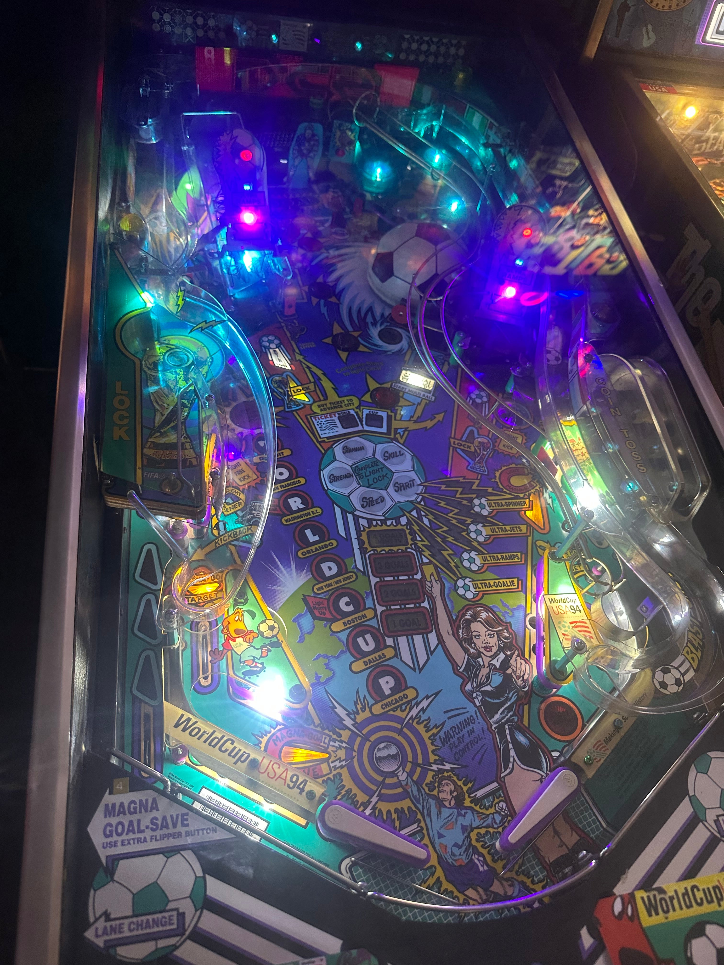 Bally World Cup Soccer Pinball Machine