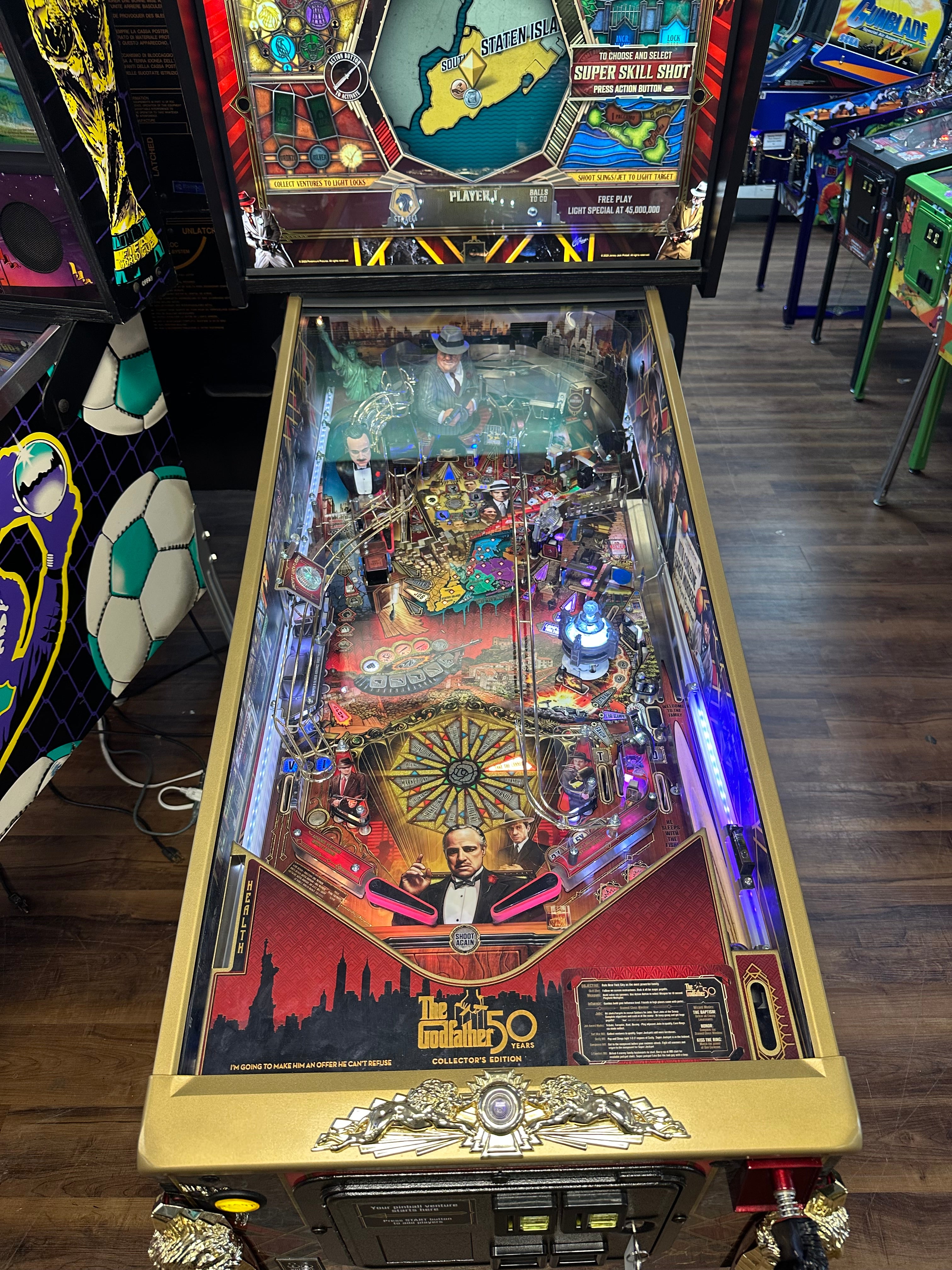 Jersey Jack Pinball The Godfather Collectors Edition Pinball Machine