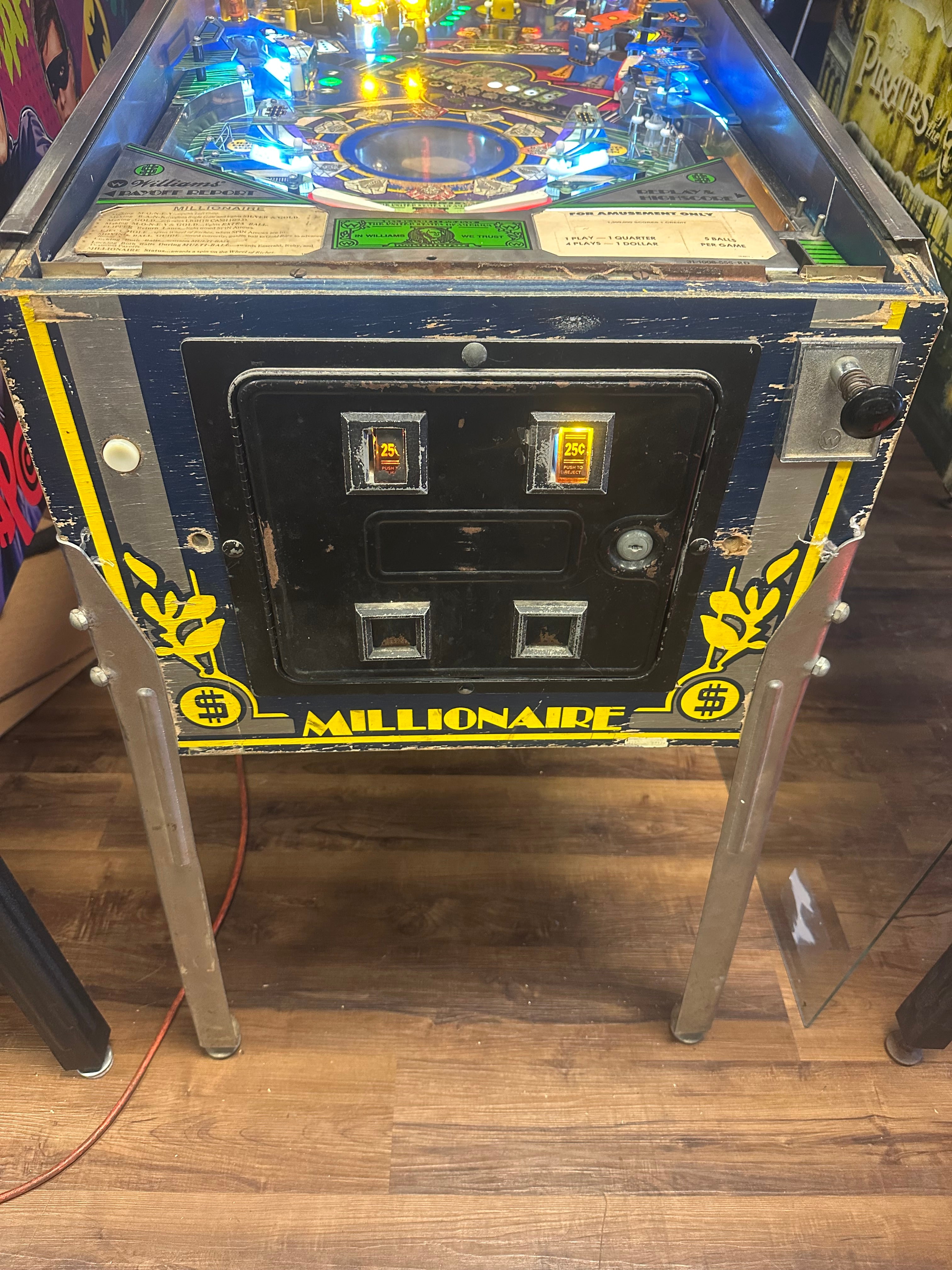 Williams Millionaire Pinball Machine