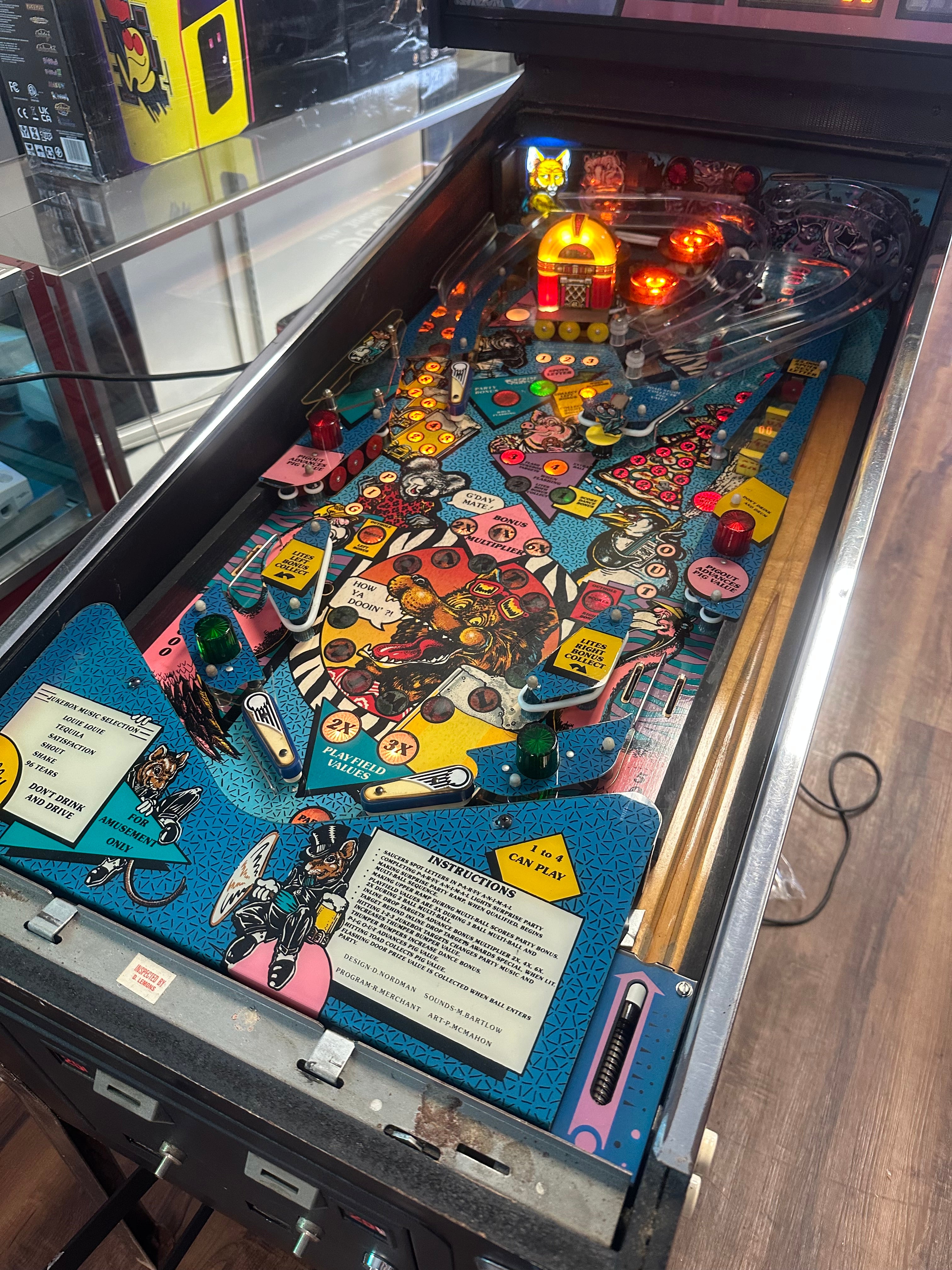 Bally Party Animal Pinball Machine