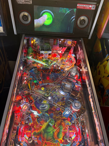 Image of Stern Pinball Godzilla Limited Edition Pinball Machine with Stern Topper