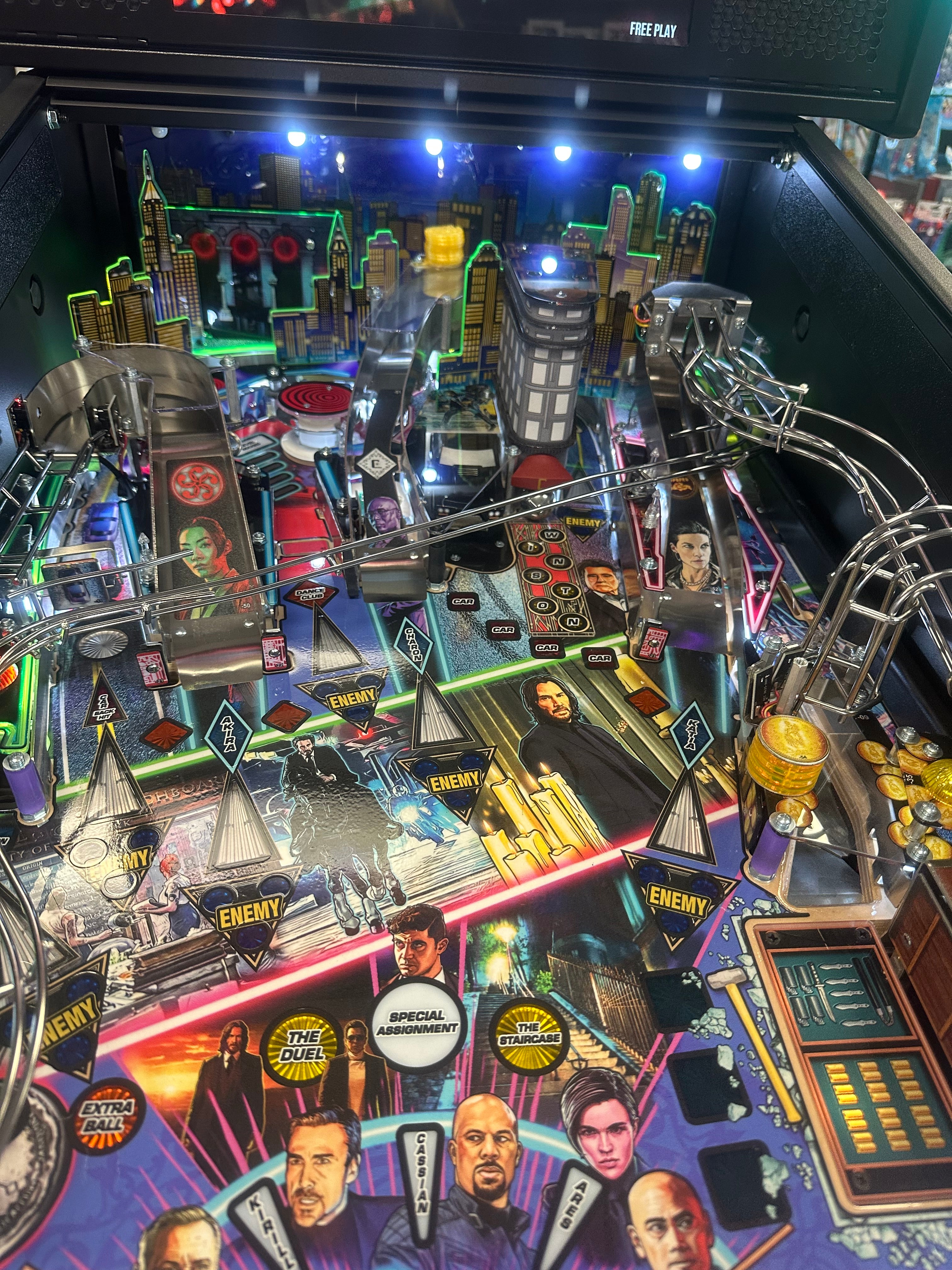 Stern Pinball John Wick Pro Pinball Machine with Upgrades