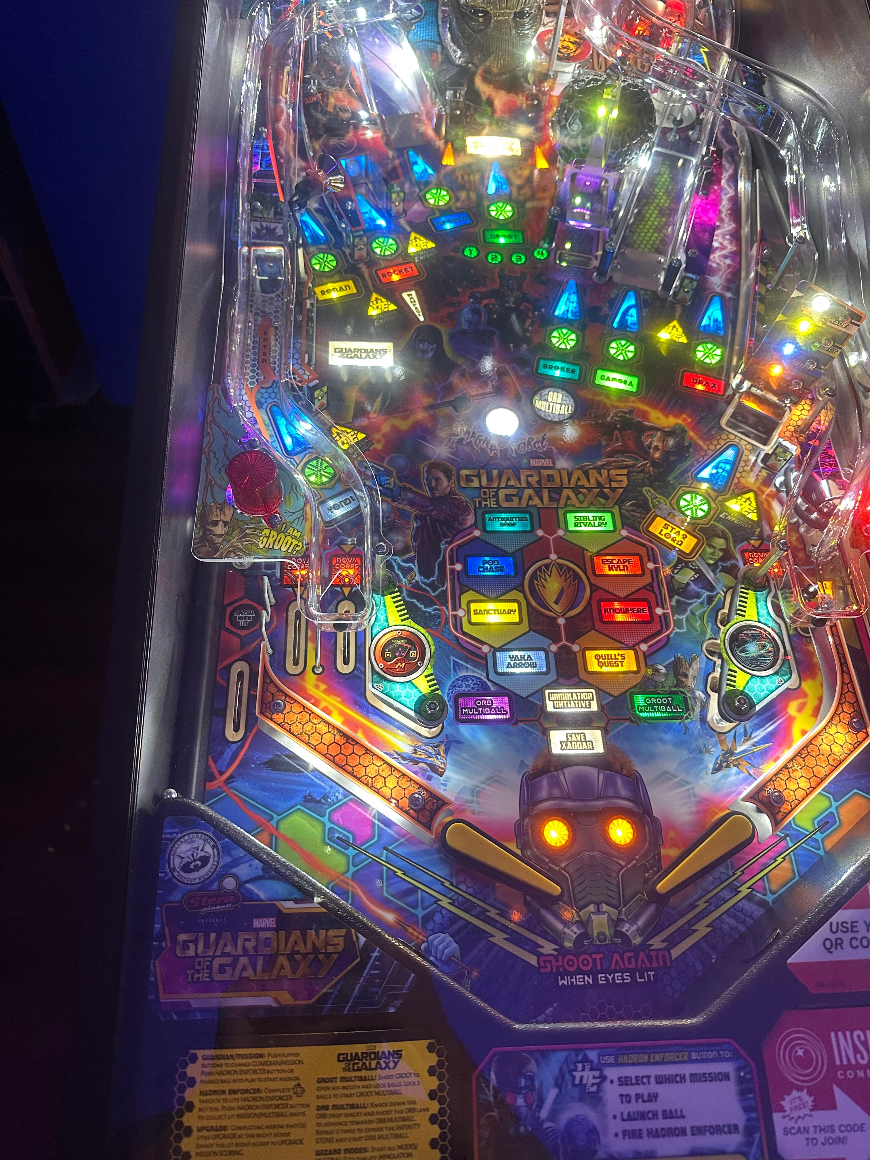 Stern Pinball Guardians of the Galaxy Pro Pinball Machine