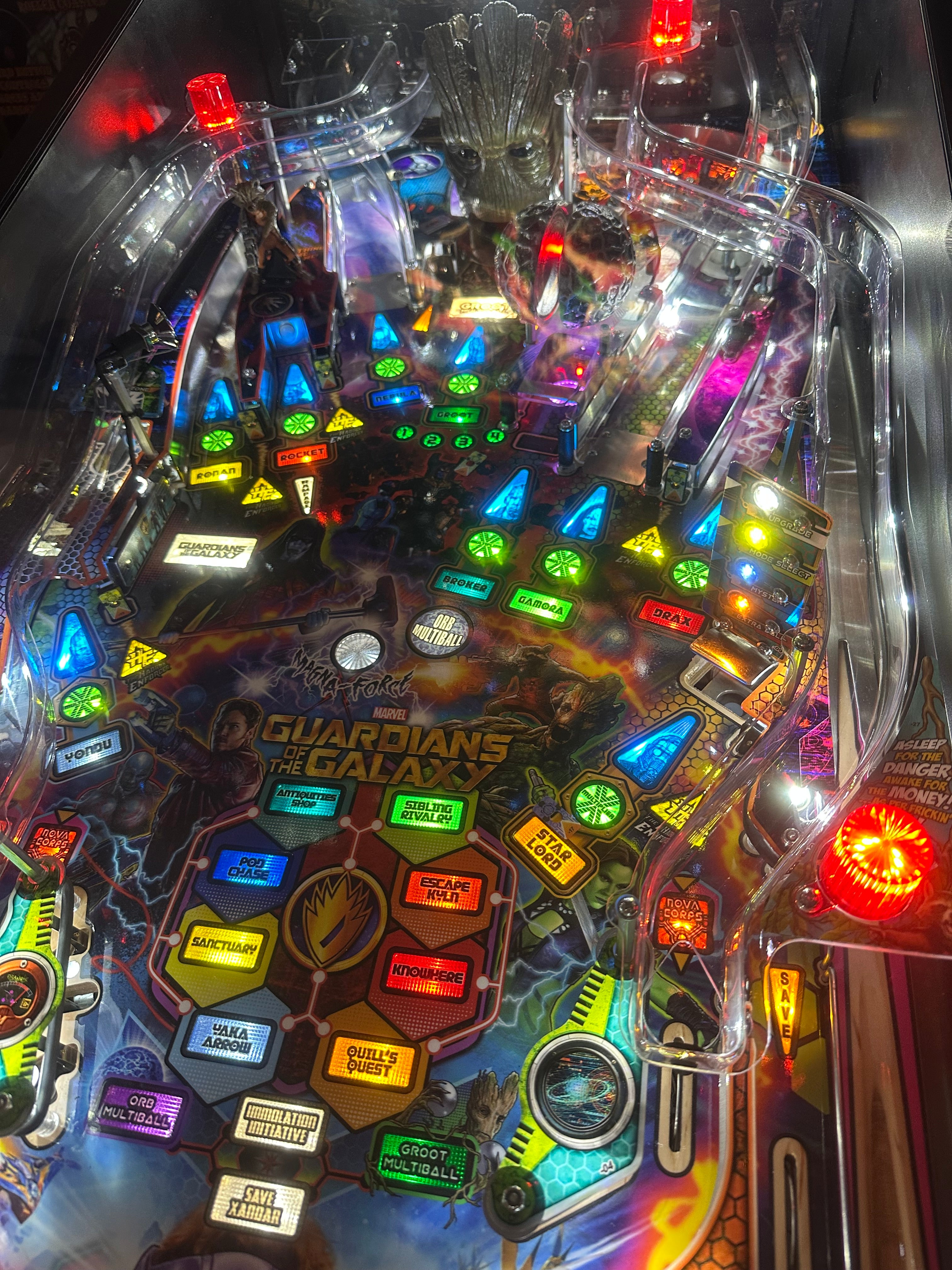 Stern Pinball Guardians of the Galaxy Pro Pinball Machine