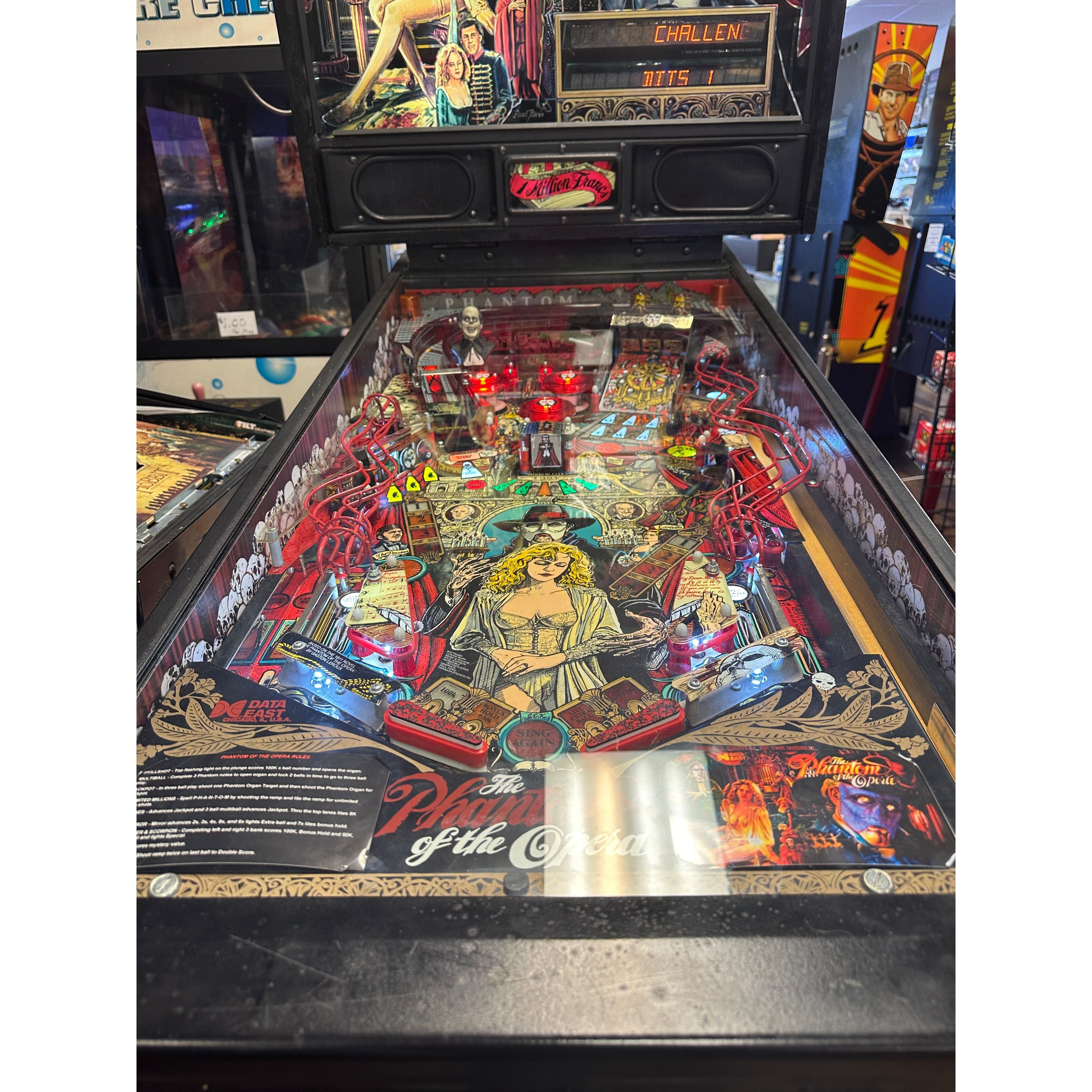 Data East Phantom of the Opera Pinball Machine