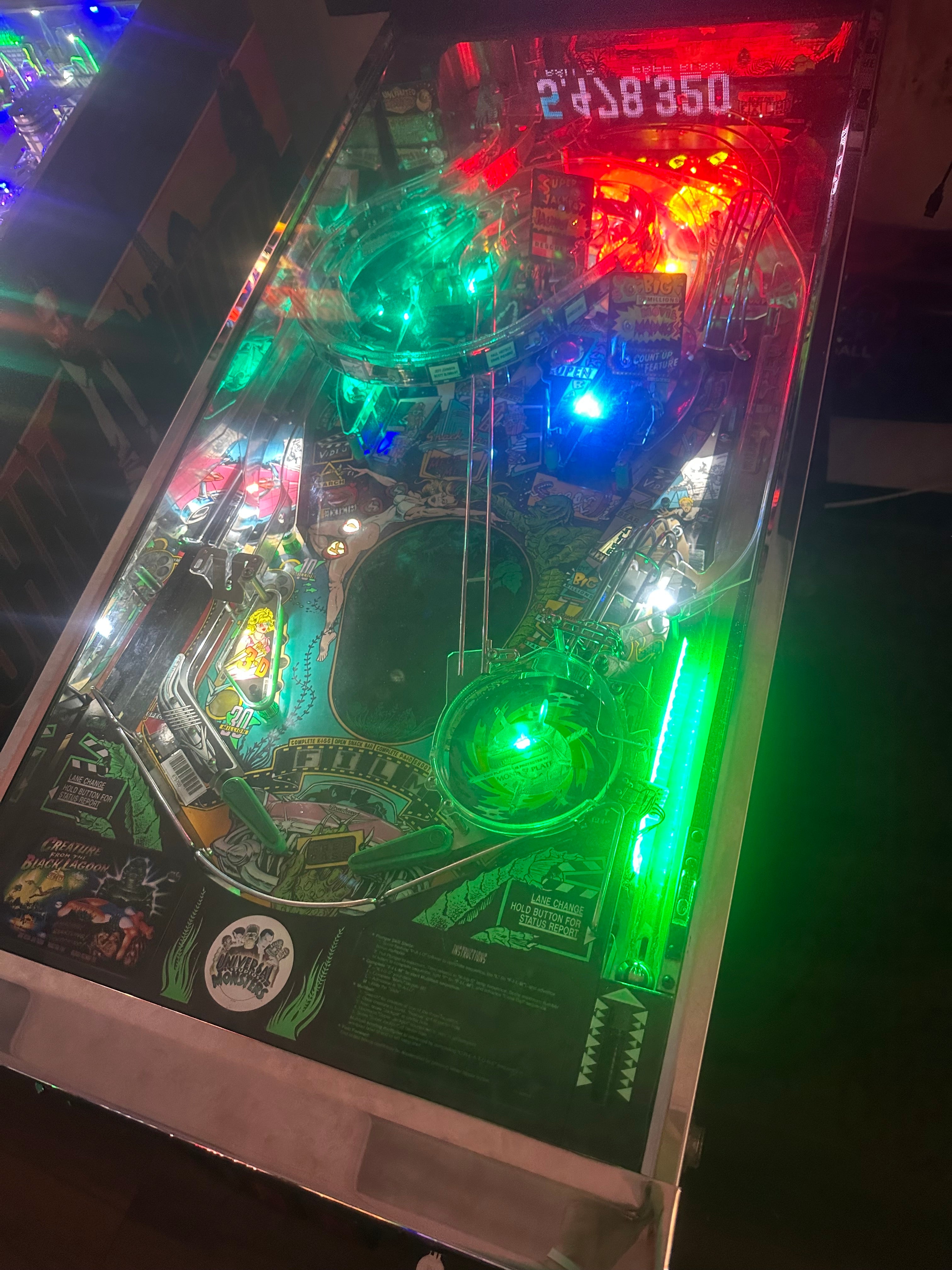 Bally LOADED Creature from the Black Lagoon Pinball Machine