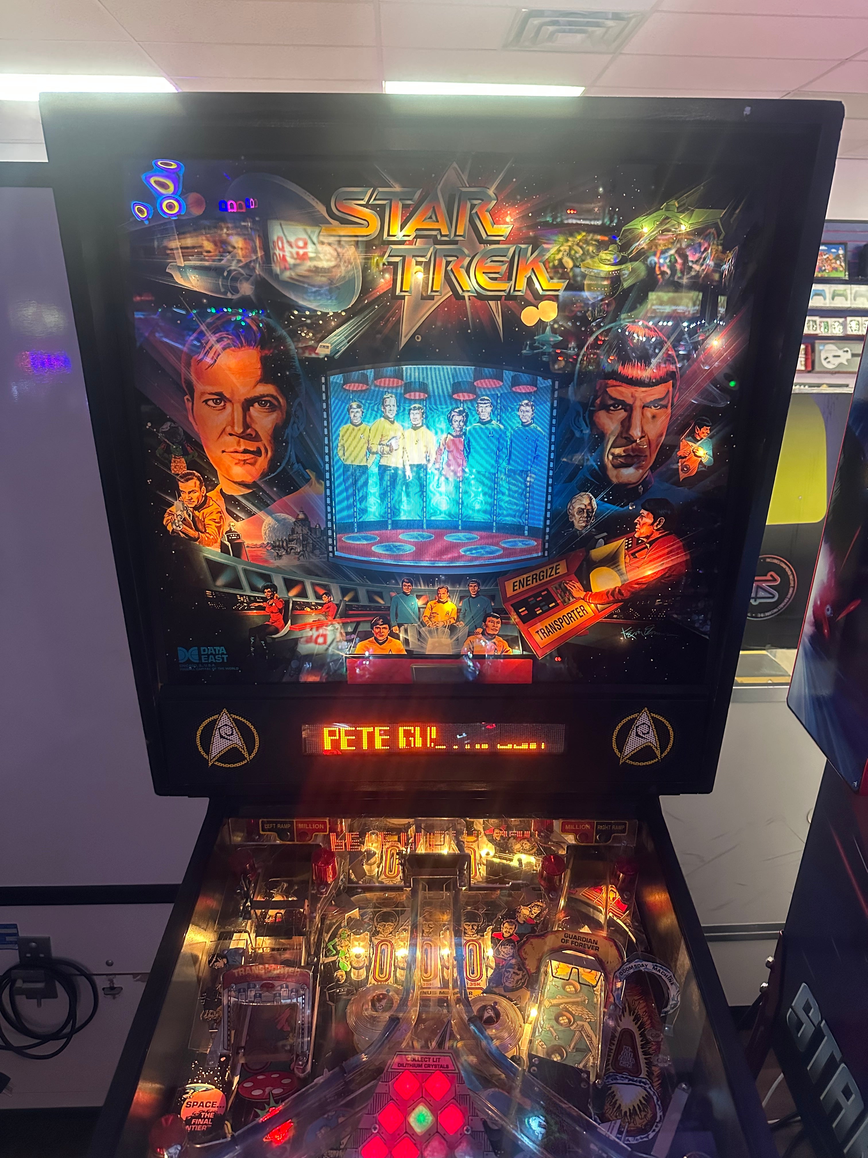 Data East Star Trek Pinball Machine