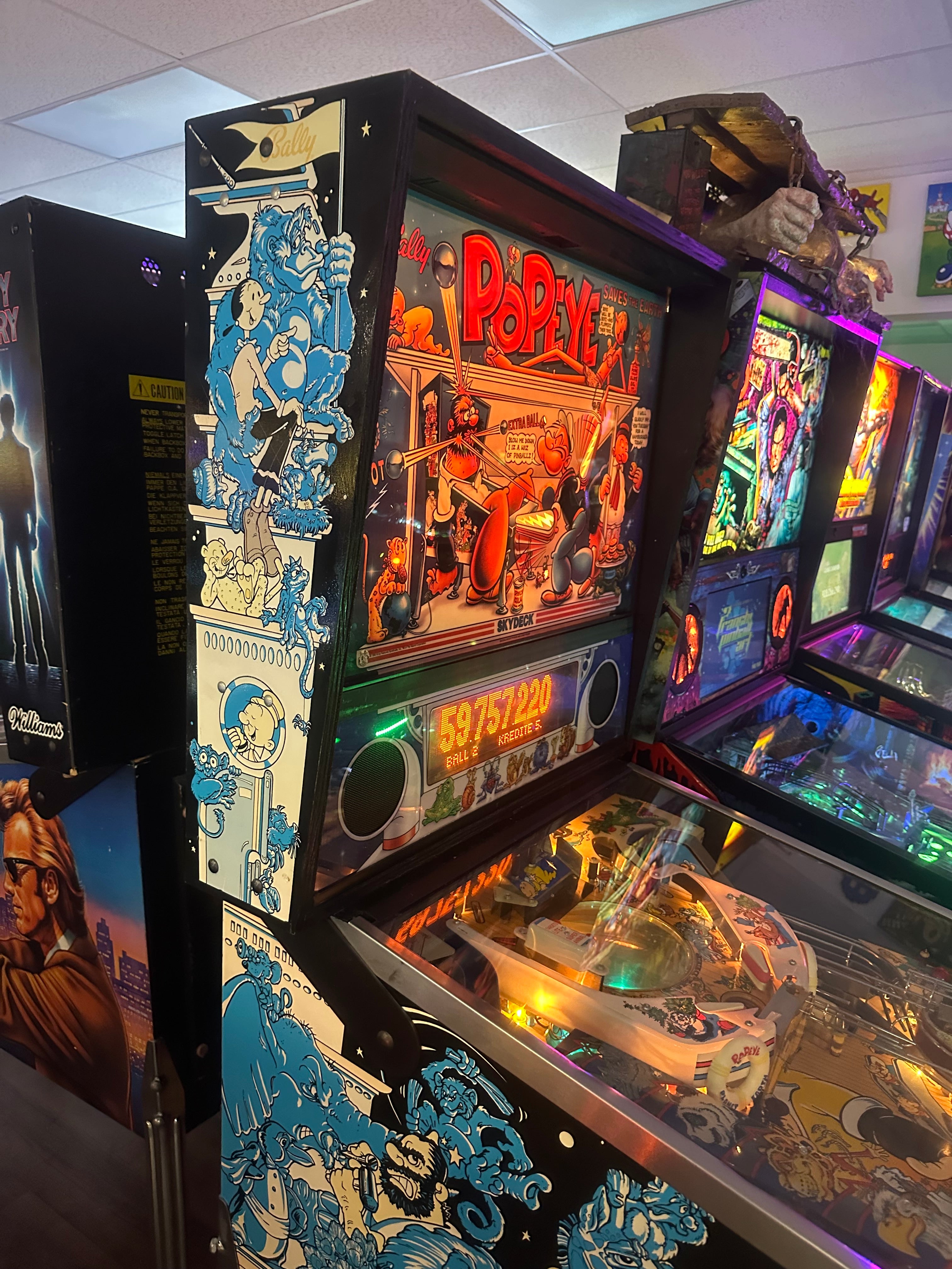 Bally Popeye Saves the Earth Pinball Machine