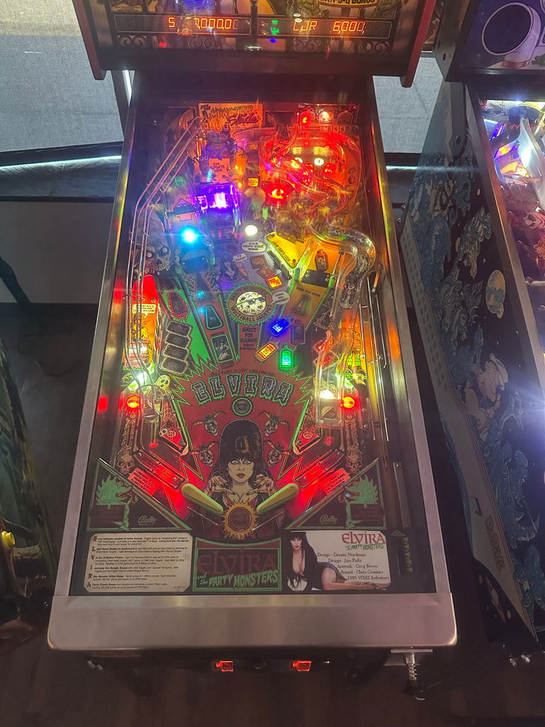 elvira and the party monsters pinball machine Bally Elvira and the Party Monsters Pinball Machine
