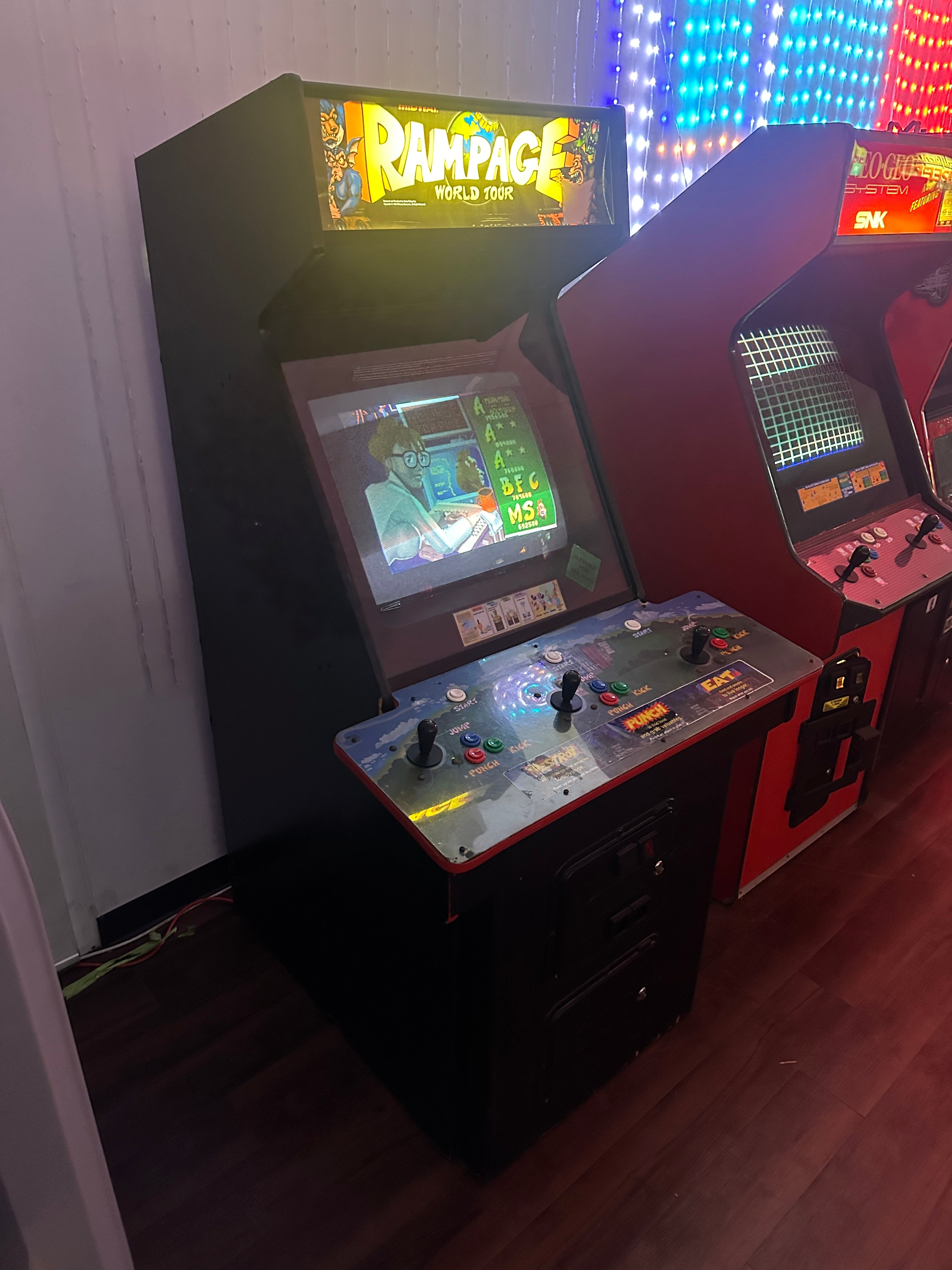 Rampage World Tour Upright Arcade Game